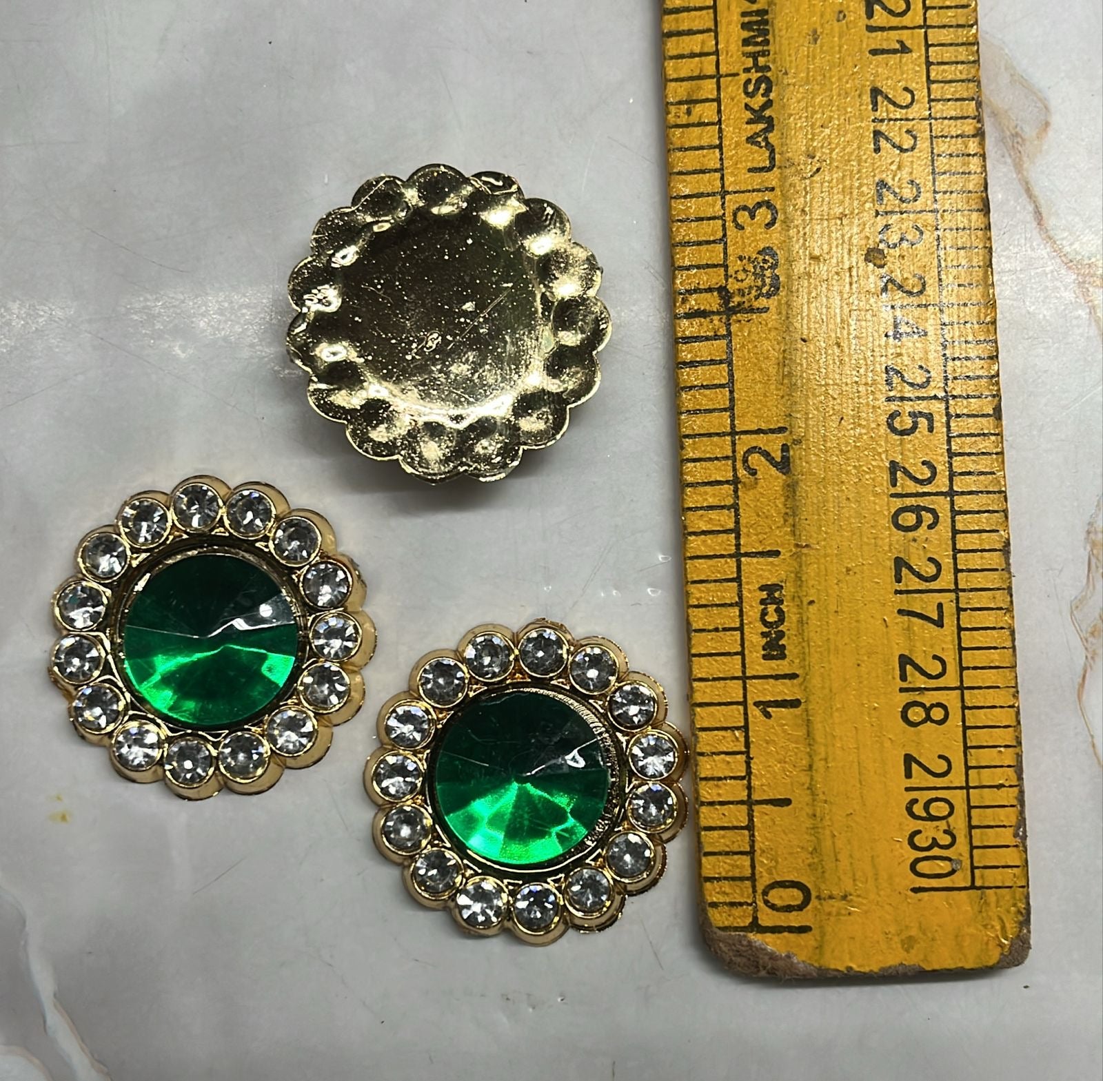 Round stone dollar green medium goddess jewelry -1pack/RSDGRM