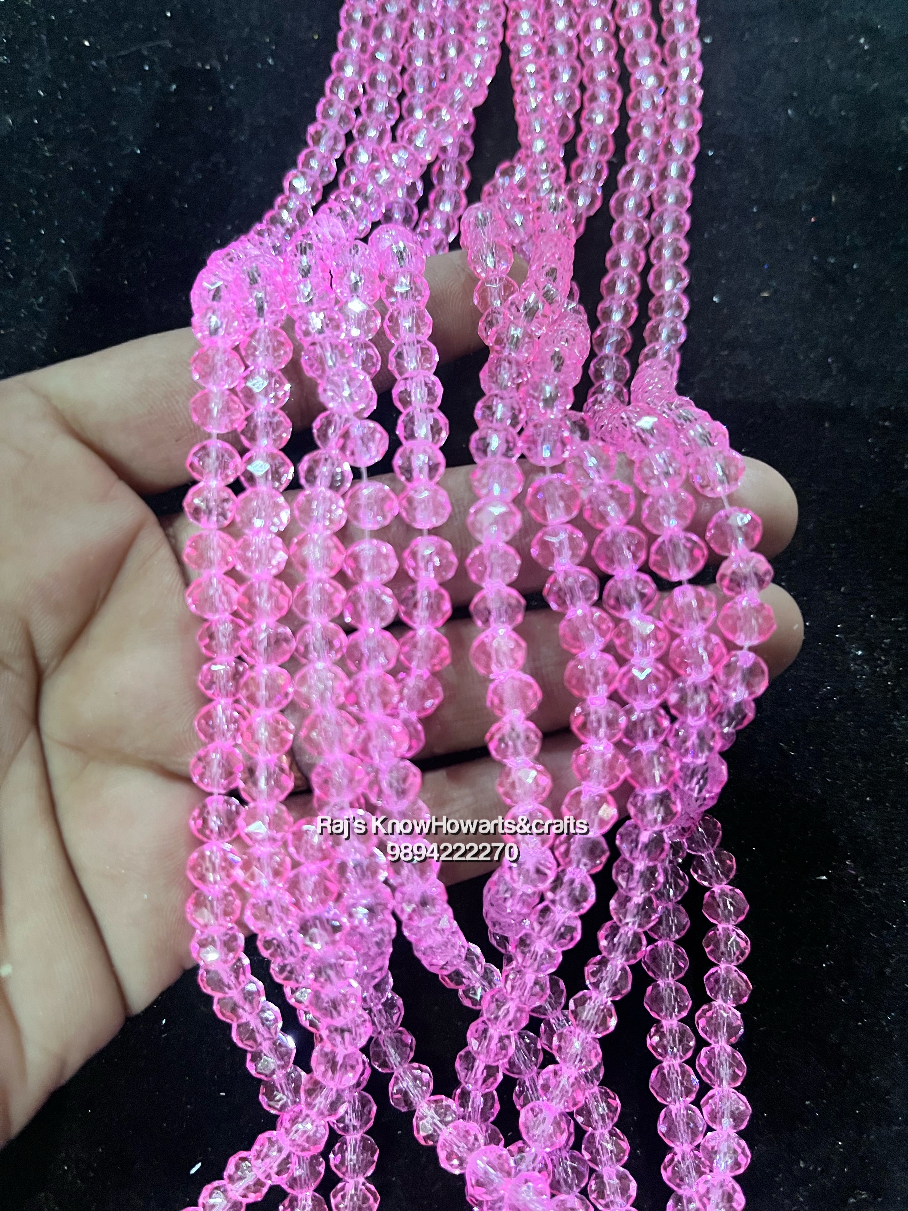 Crystal beads 6mm - 1 line