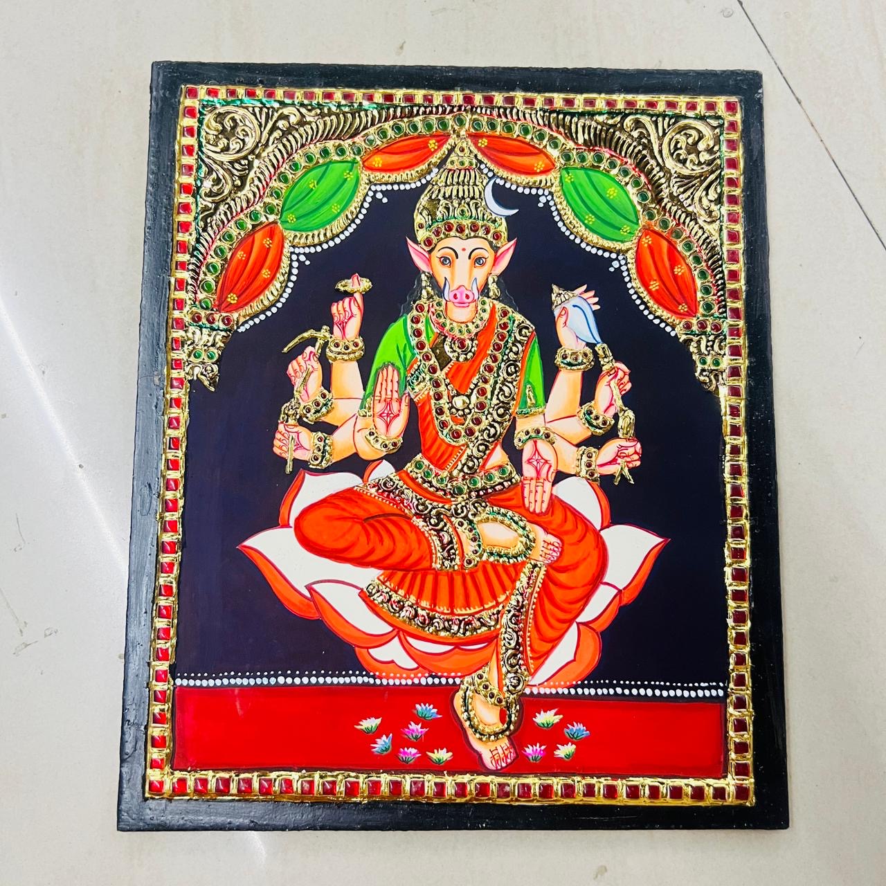 Varahi Tanjore painting 10x12(15days delivery form payment date)1pack