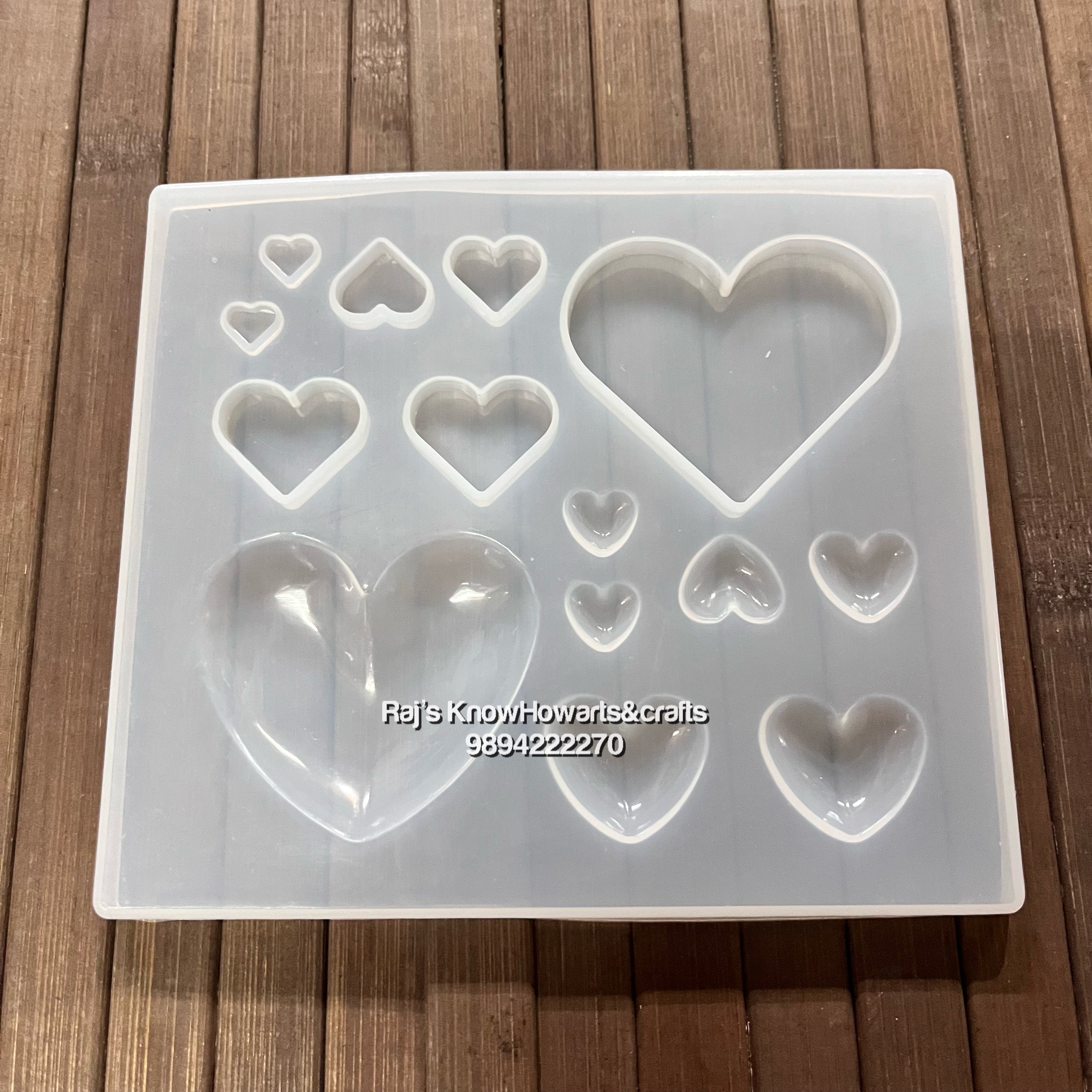 Heart set Resin Mold