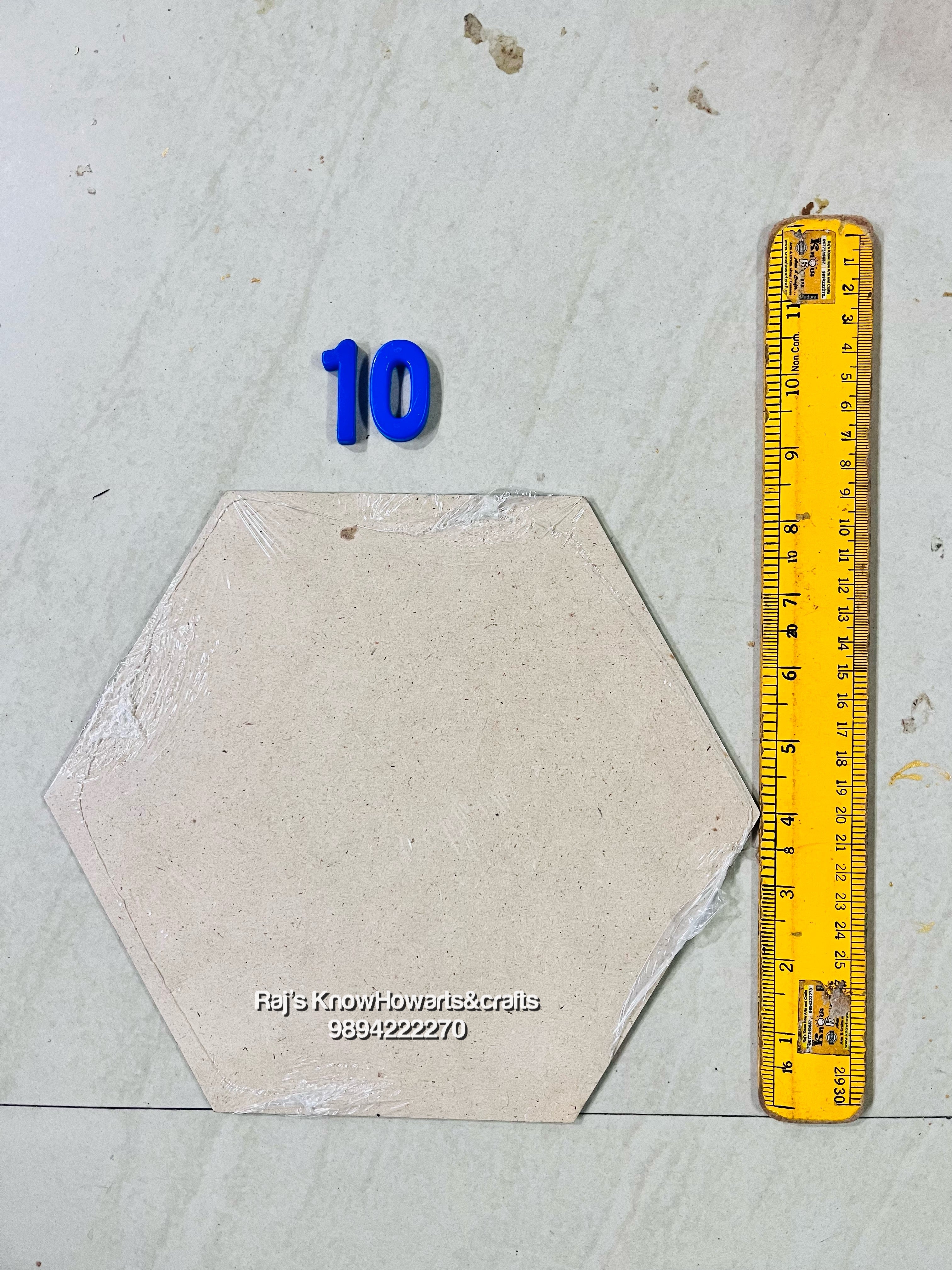 MDF Hexagon 10 inch