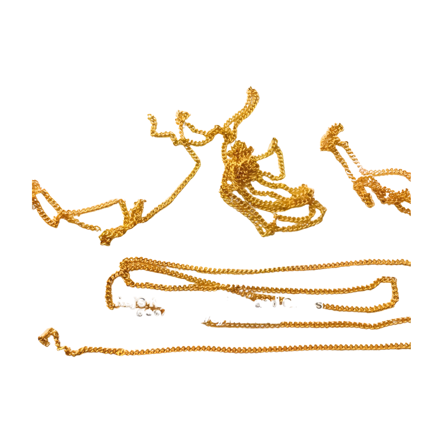1mm gold chain-3 feet in a pack