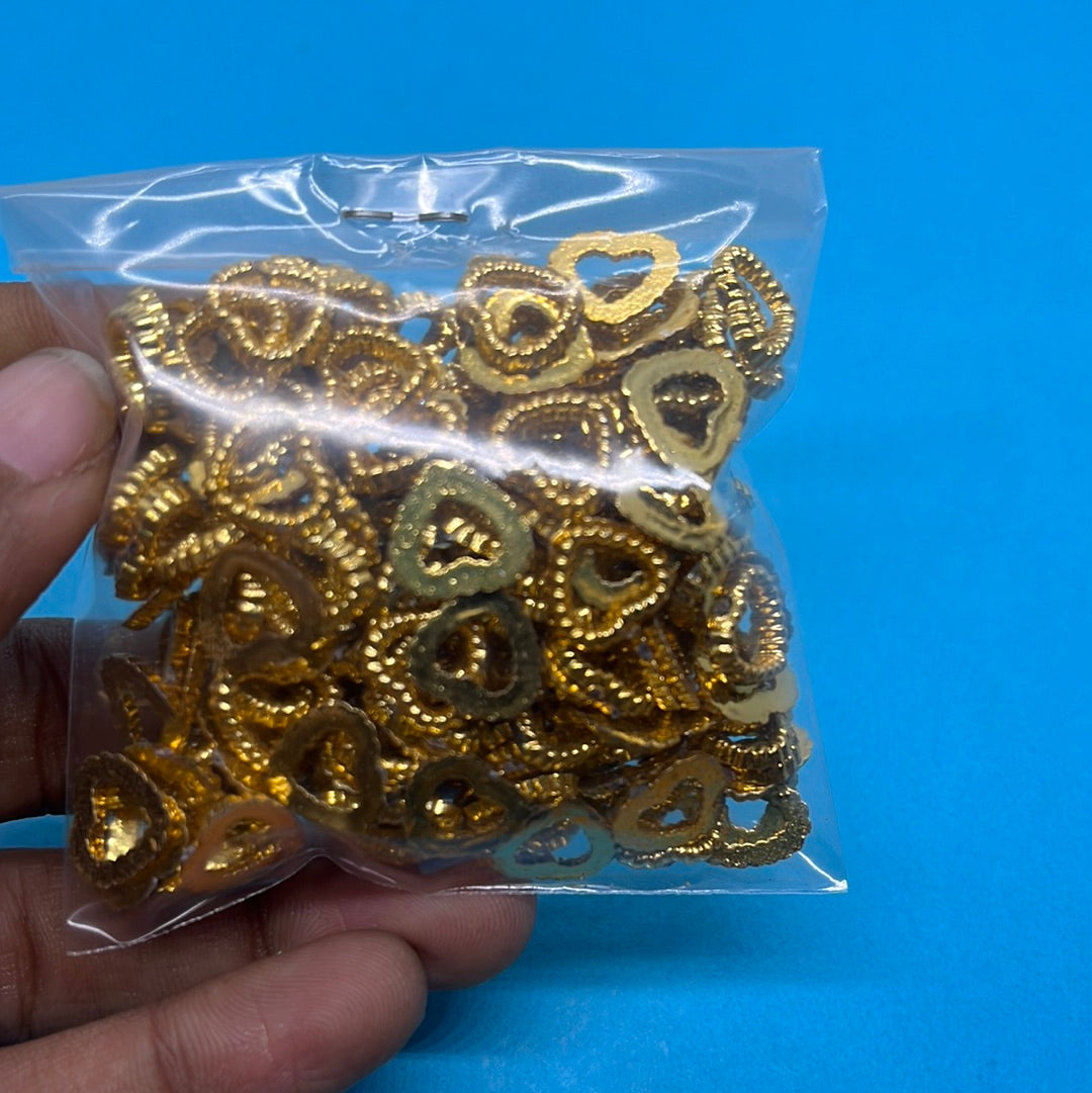 Heart design beads more than 25pc