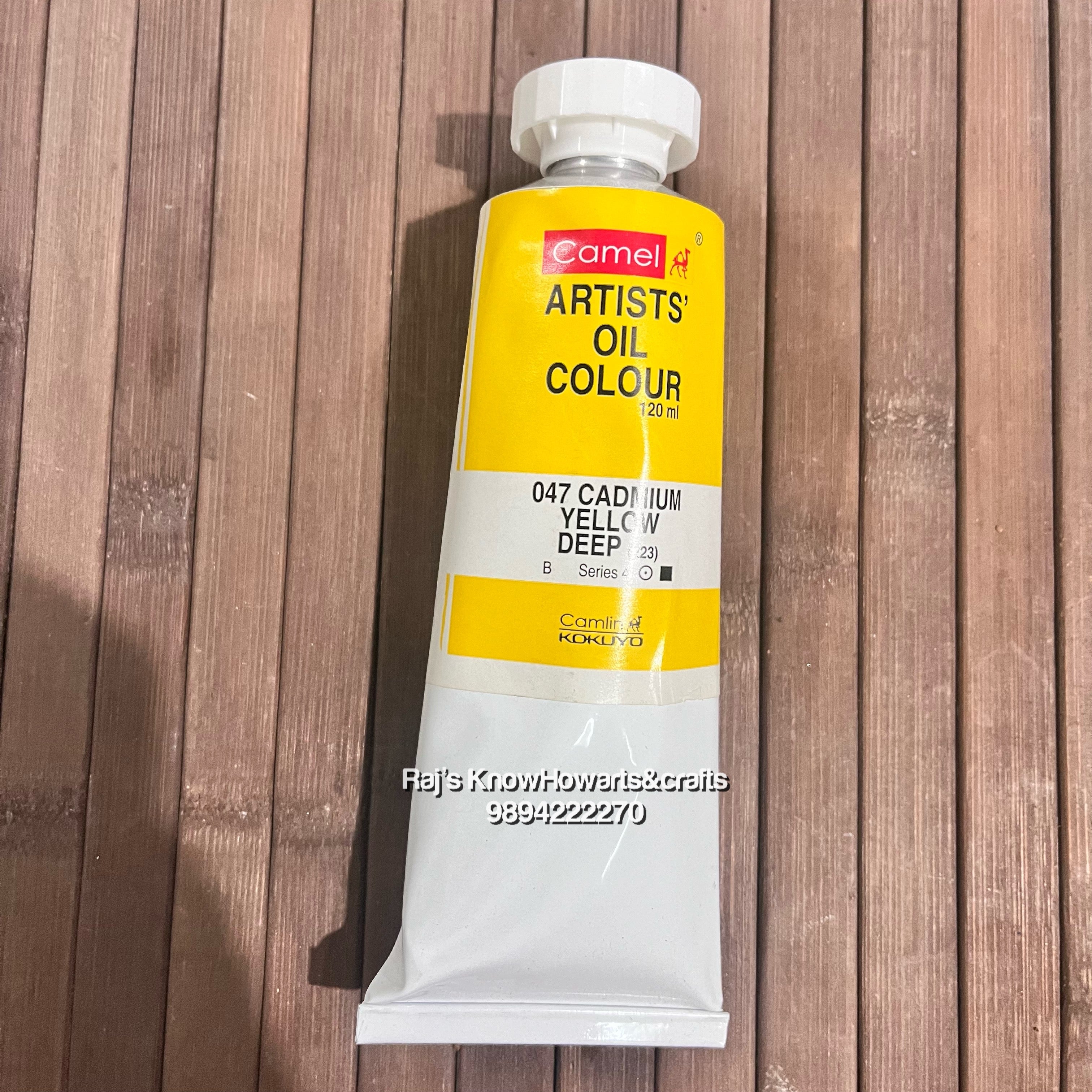 Artist Oil Colours 047 cadmium yellow deep hue - 120 ml- 1 tube