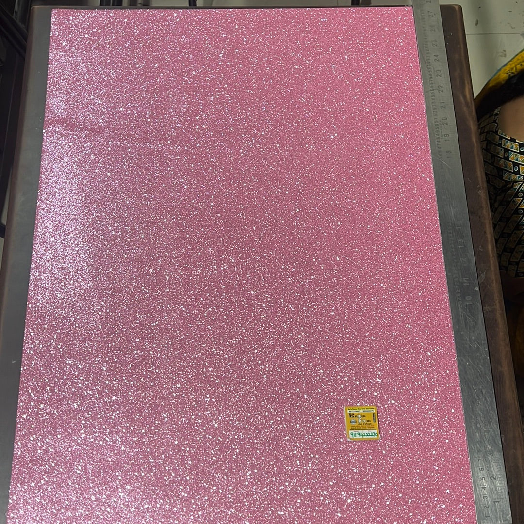 light pink Glitter Foam chart size 50cm x 70cm
