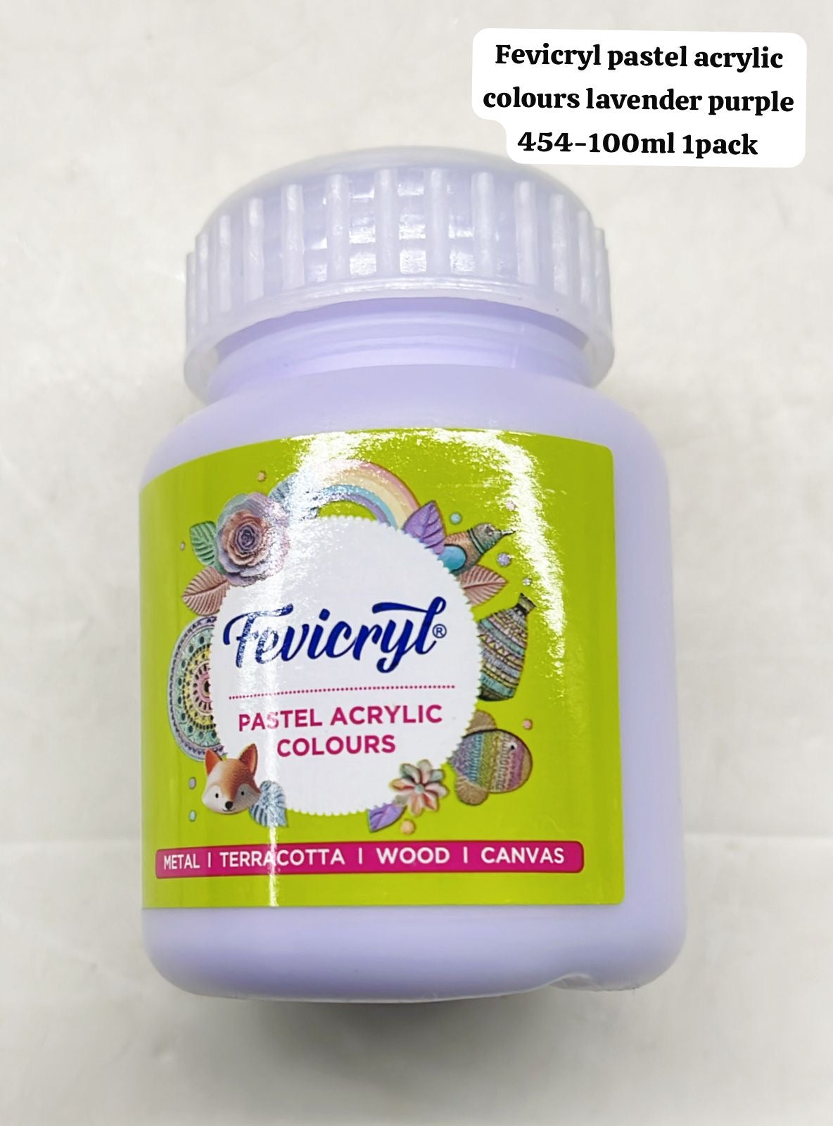 Fevicryl pastel acrylic colours lavender purple 100ml -1pack