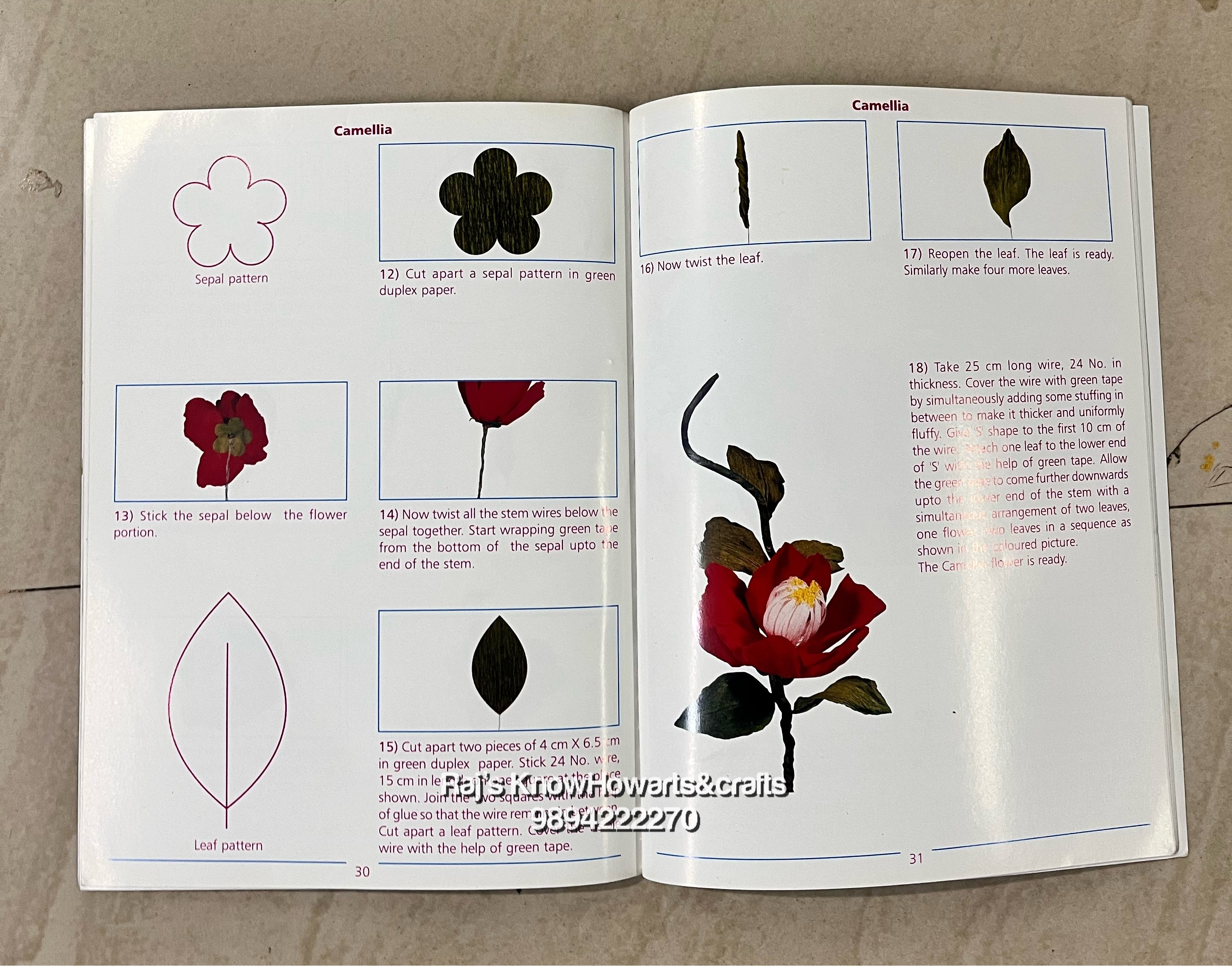 Flower making book