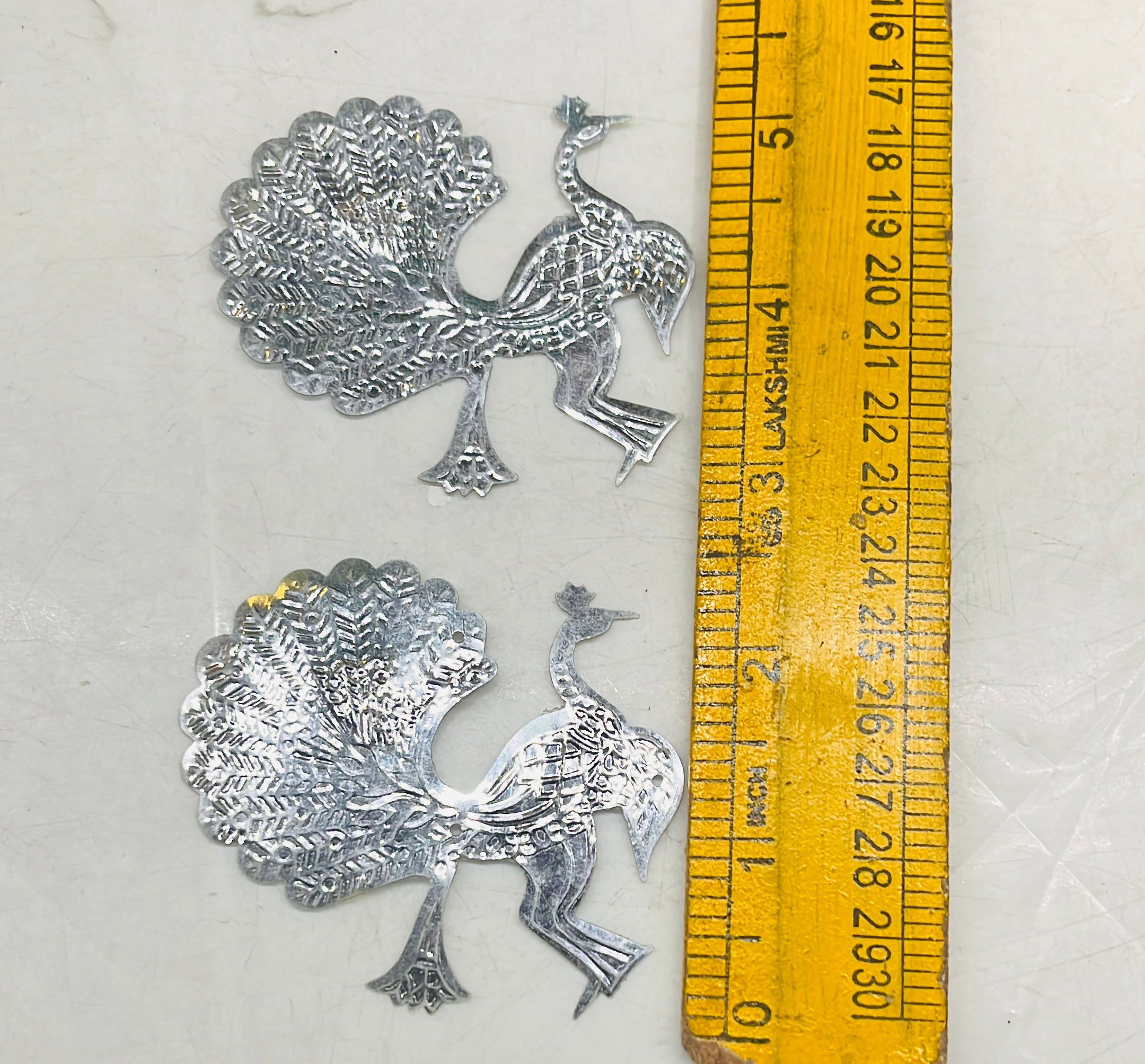 Peacock silver 2inch sequence 100g-1pack/555C