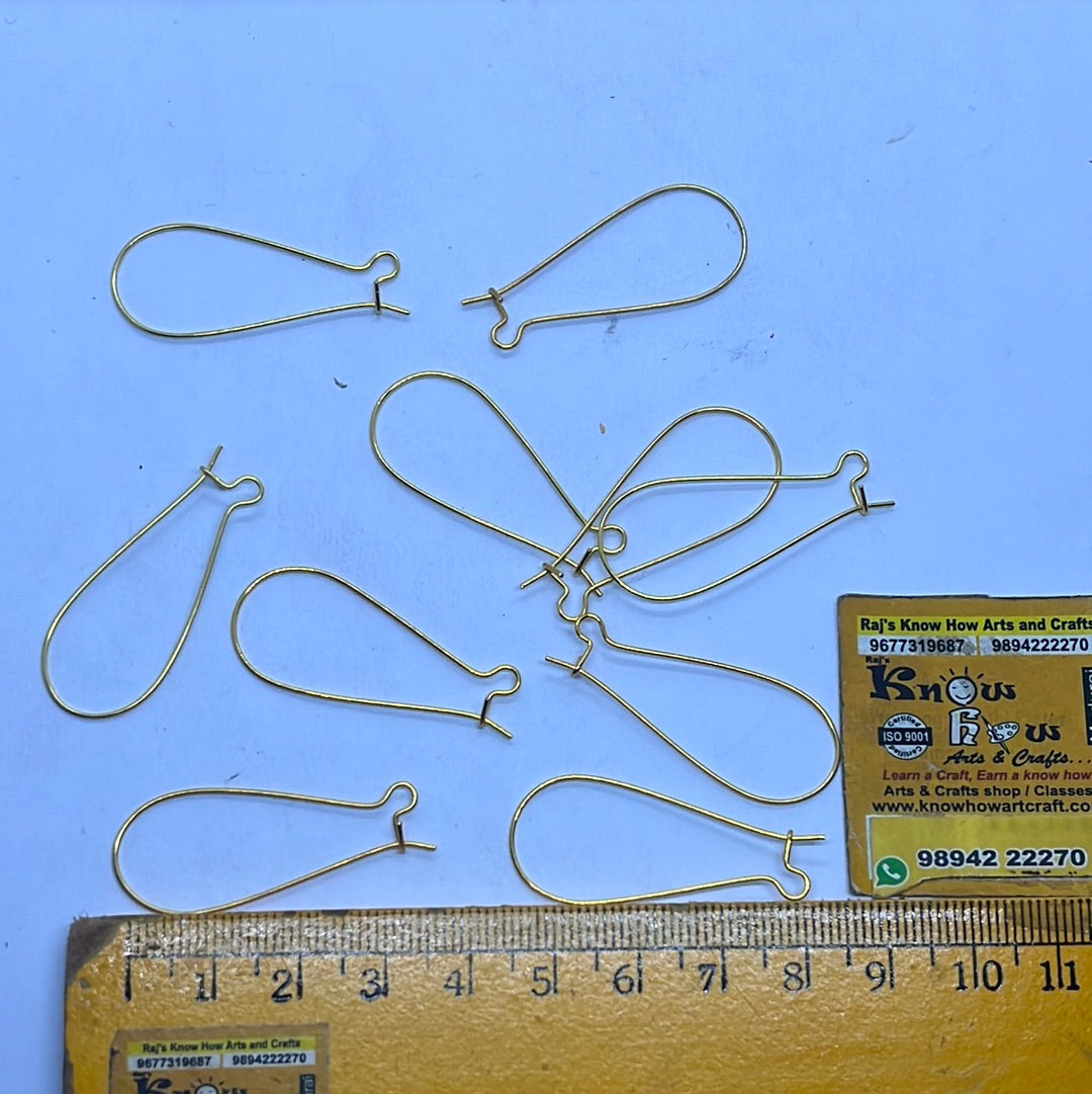 Stainless steel earring hooks 5pair in a pack