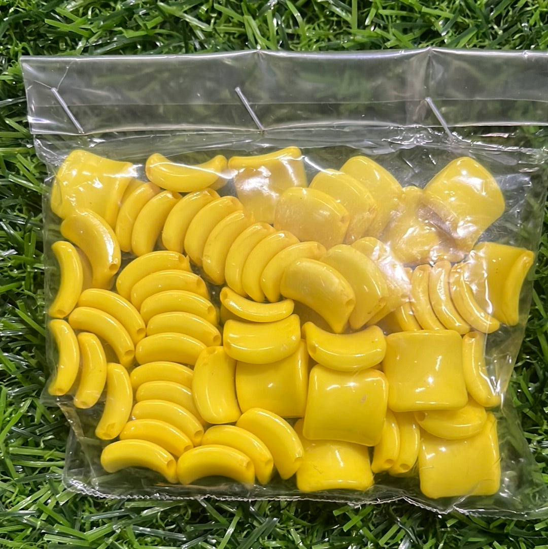 Yellow Plastic Bead-50g