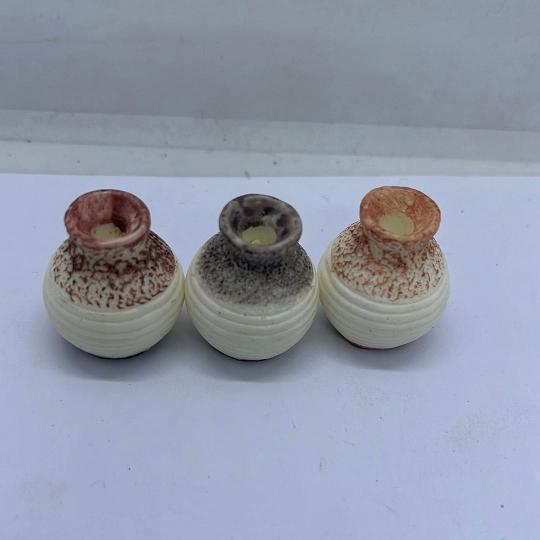 Miniature pot set of 3