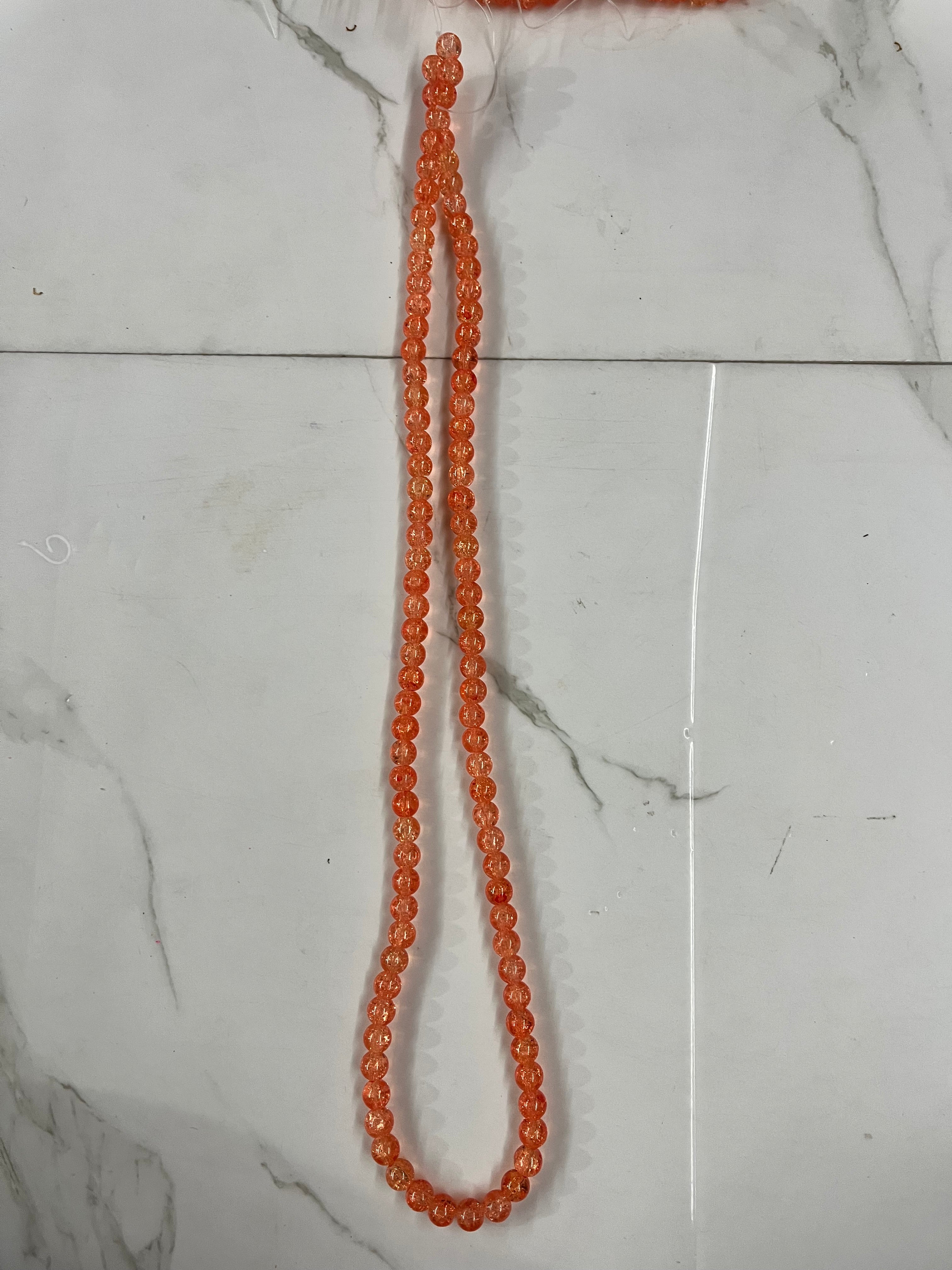 Crackle beads one line-5