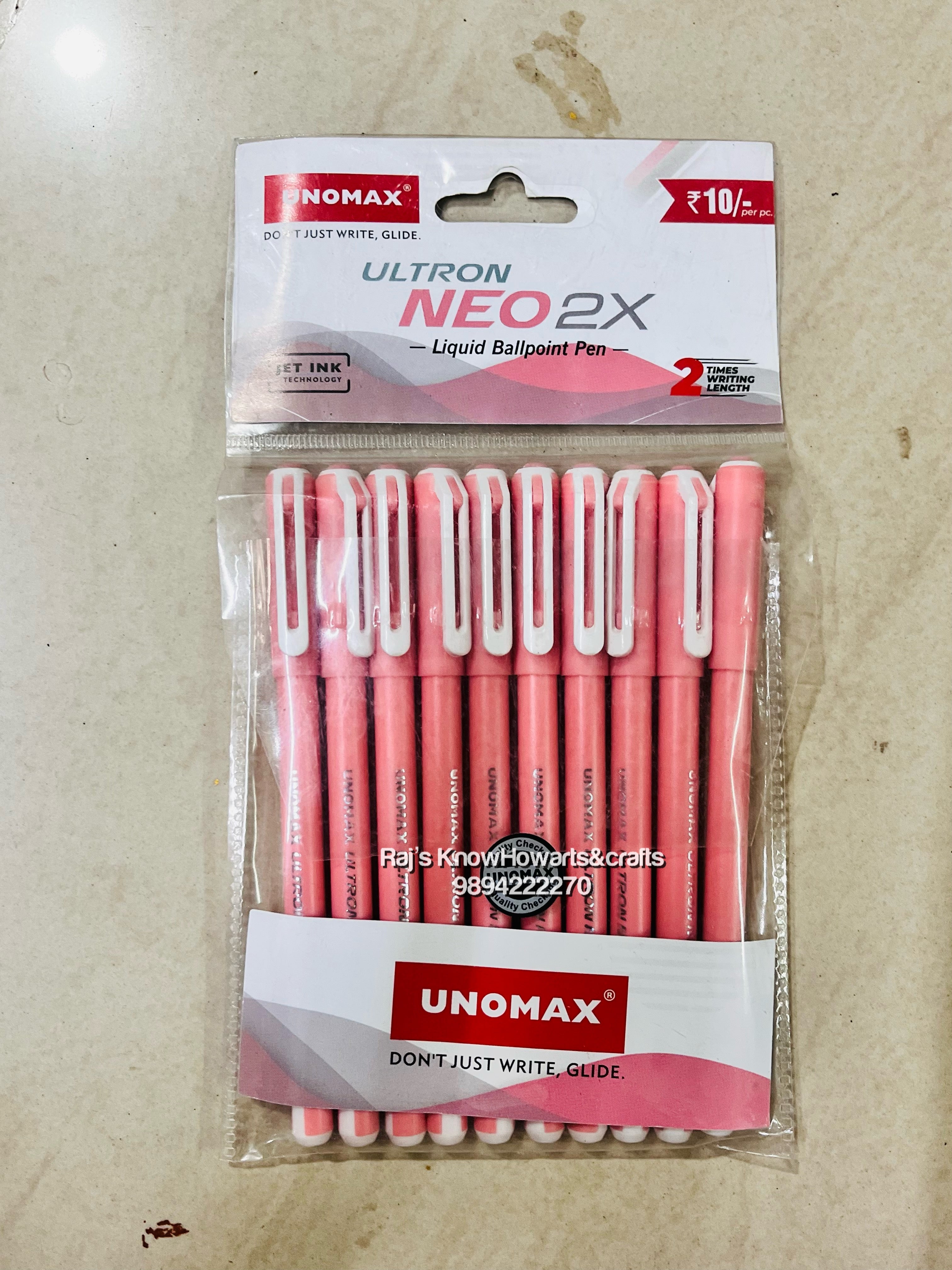 Unomax liquid ballpoint pen 1.0mm- 2 pc