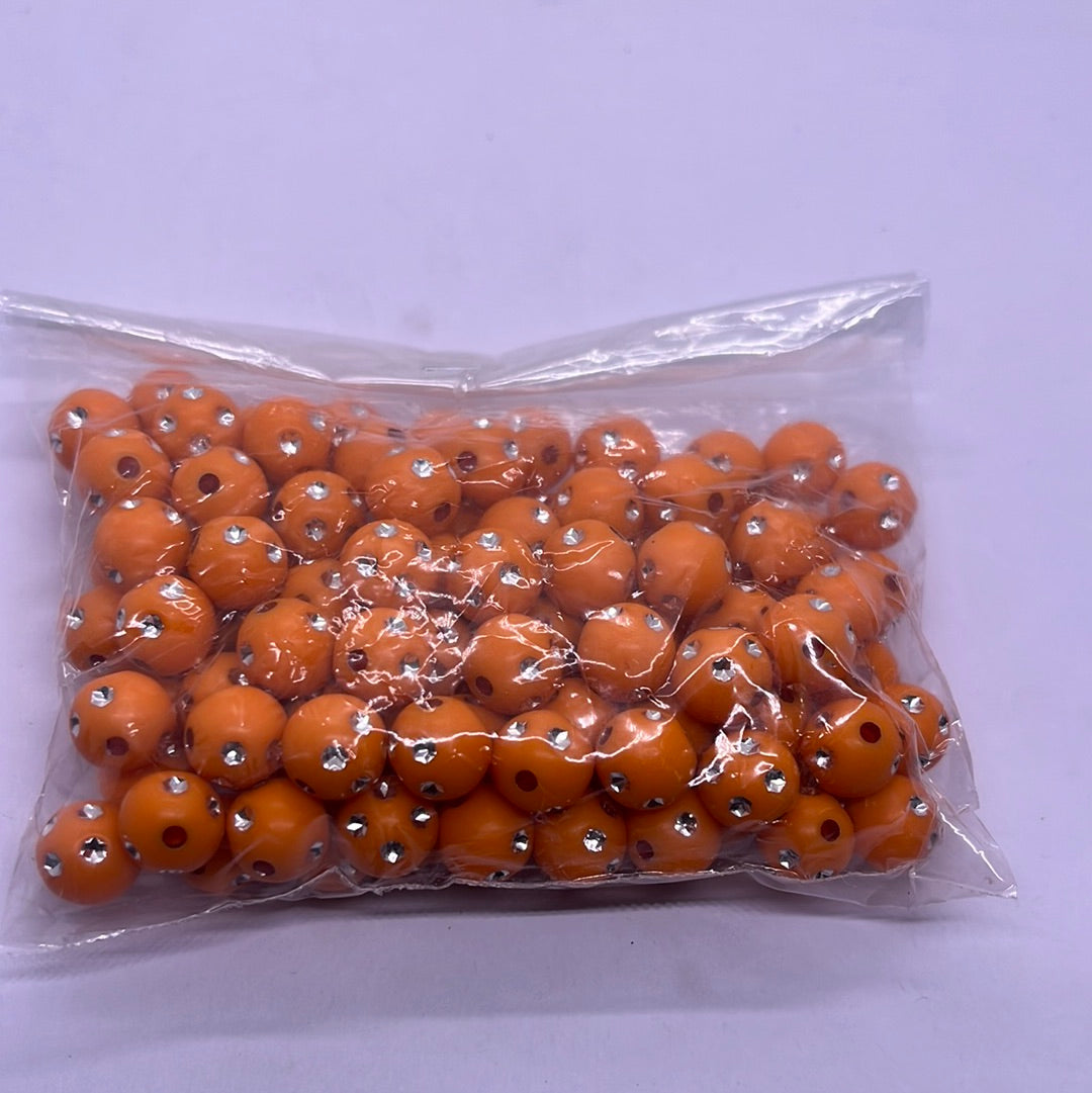 stone Acrylic color beads -50g 10
