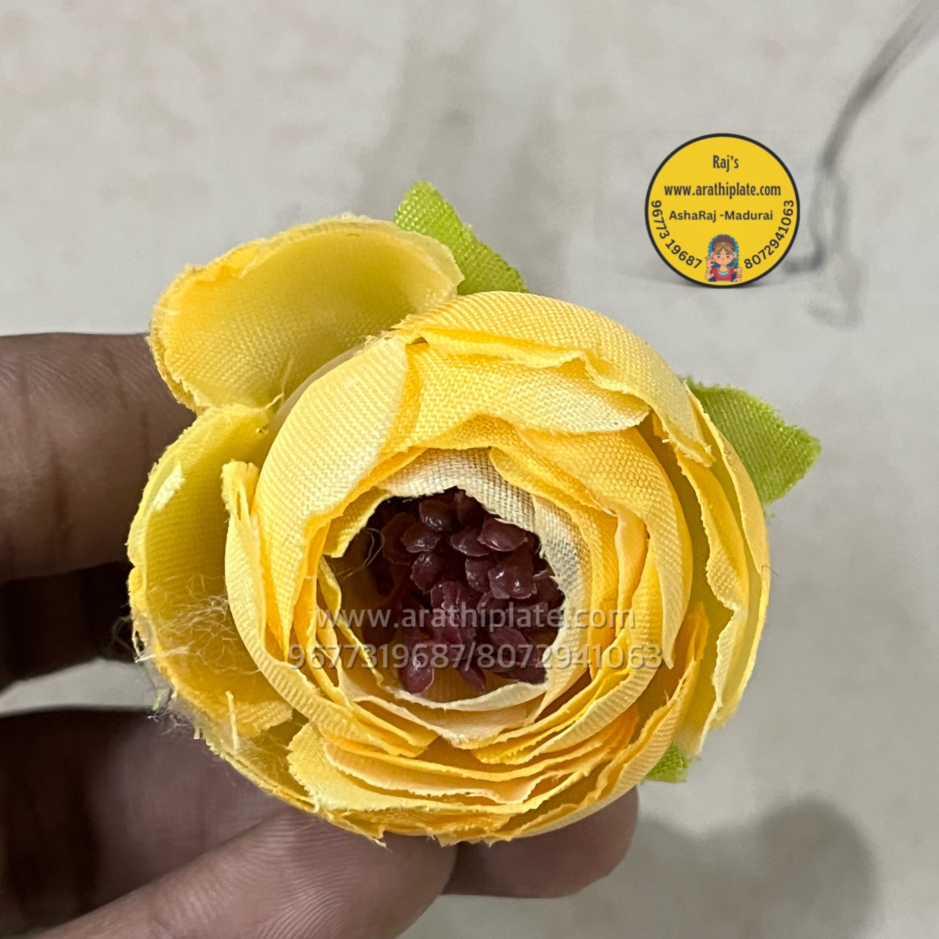 Kutty Peonies Yellow- 10 pc in a pack