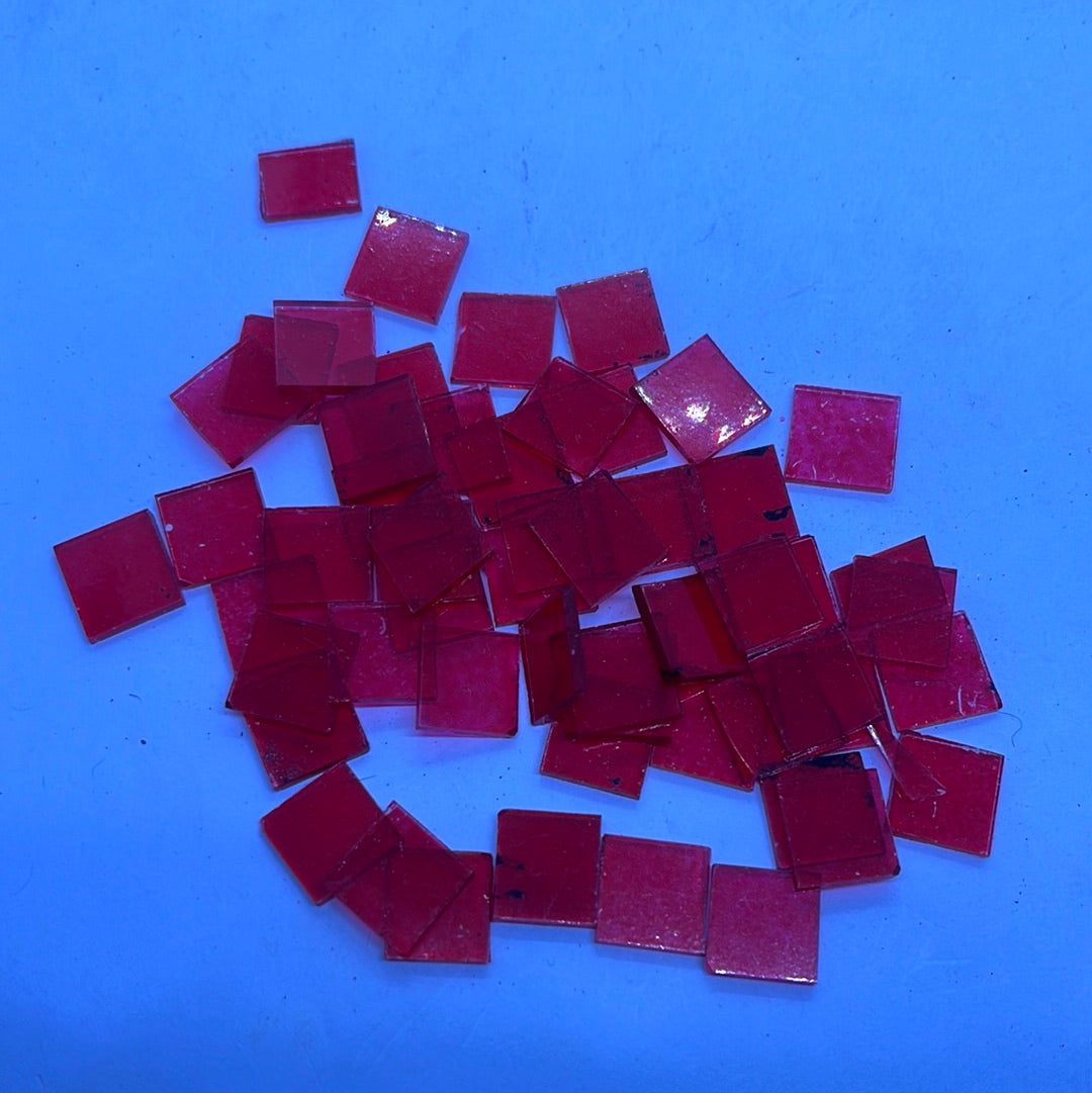 Stained glass mosaic square 50g in a pack