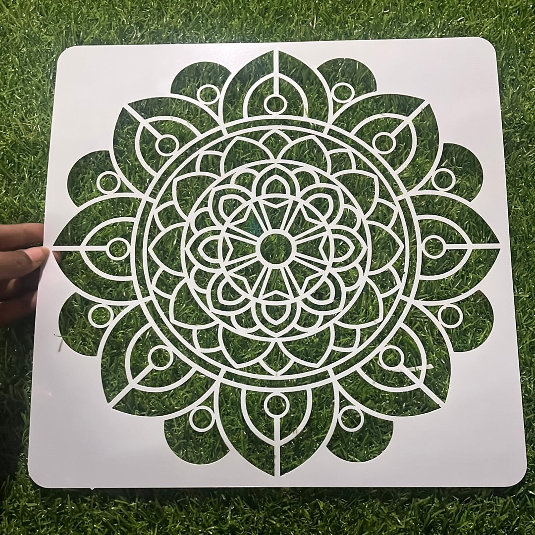 Rangoli stencil design  3