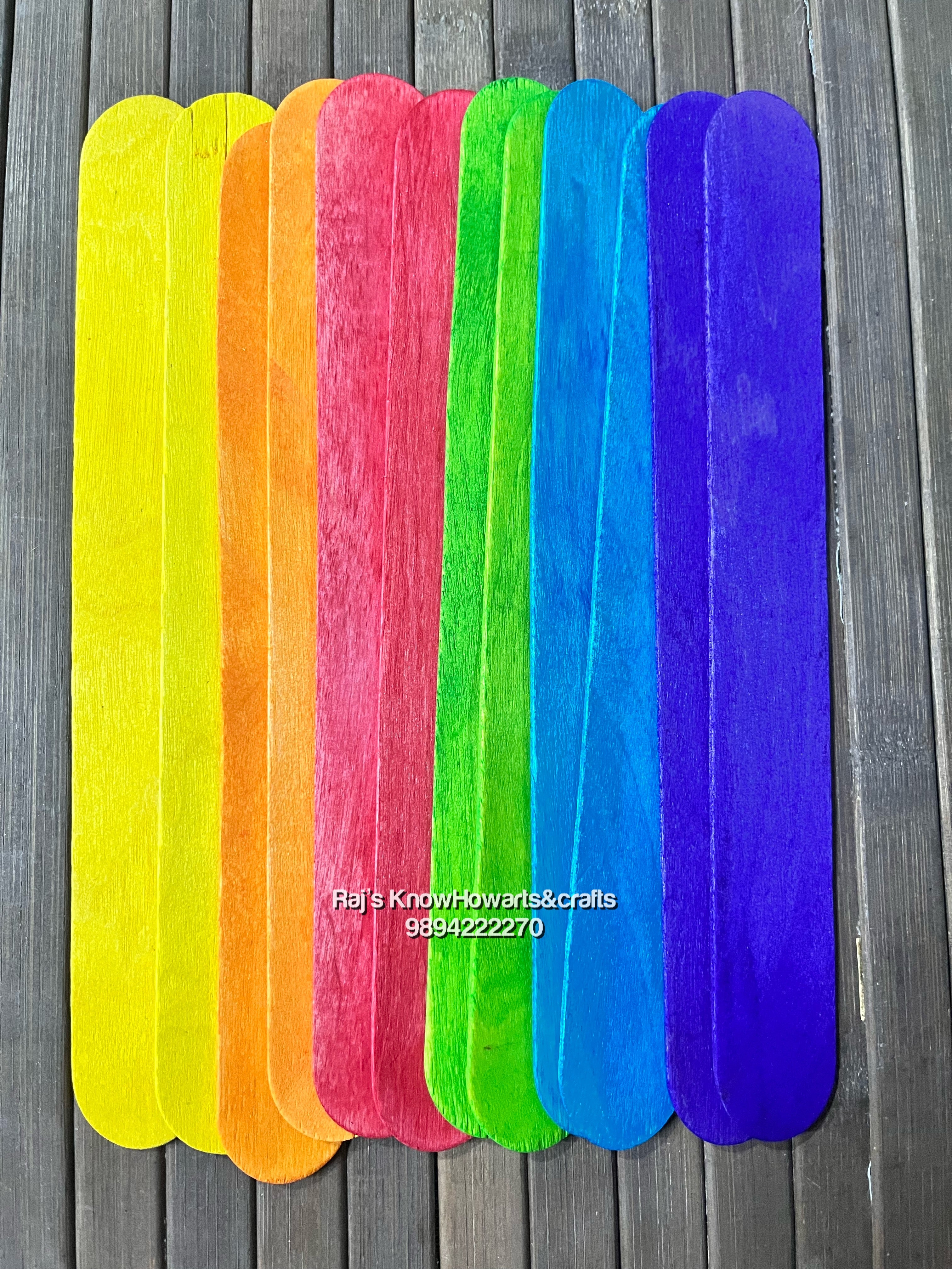 Coloured  Popsicles  multicolor big sticks - CPS1