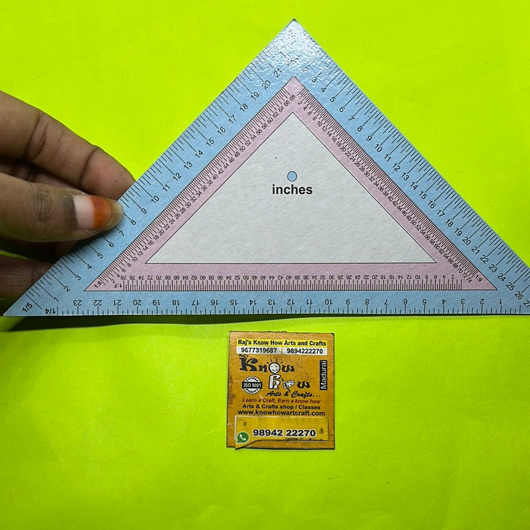 Triangle card scale 4pc in a pack