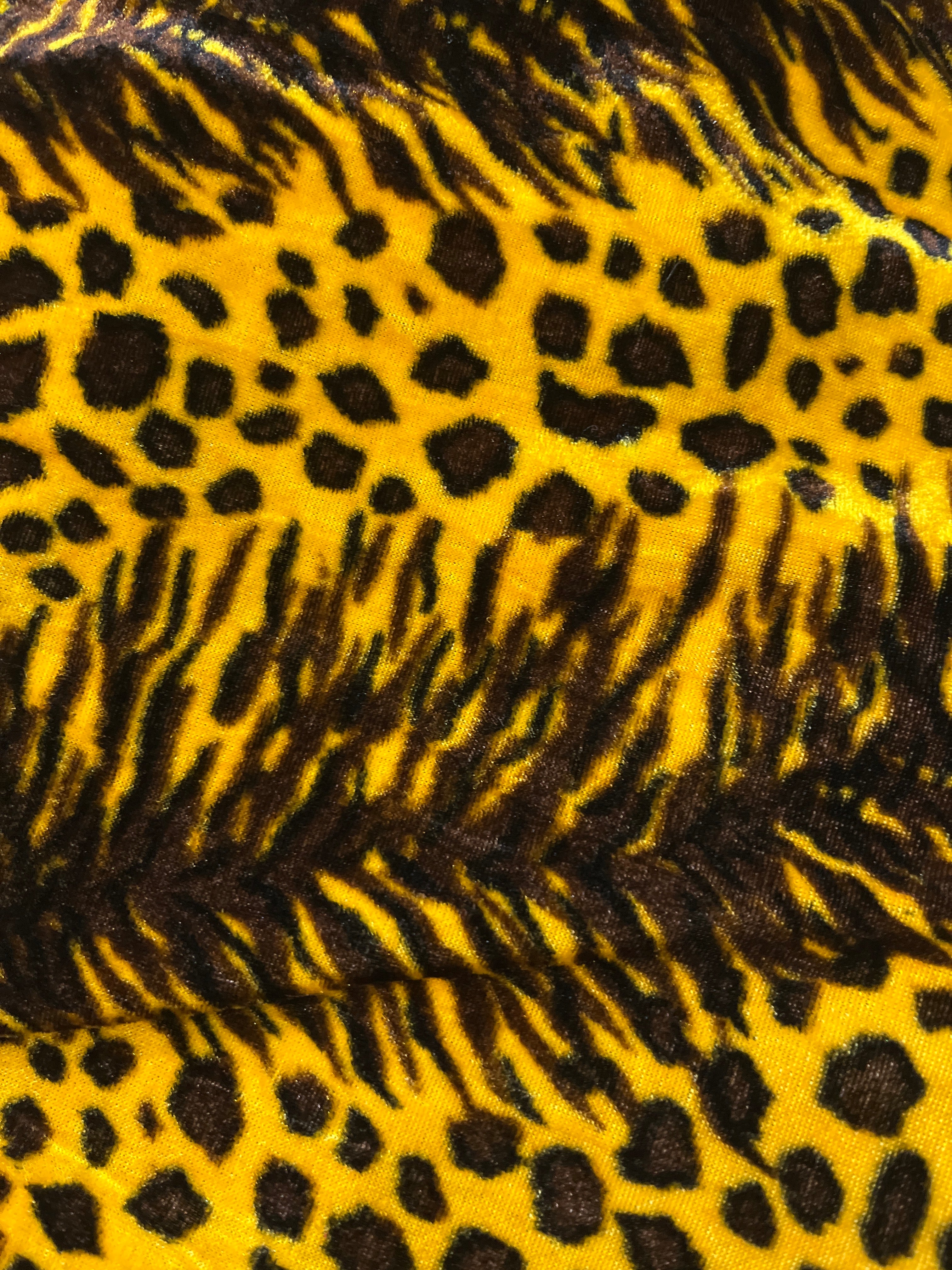 Tiger velvet cloth - 1 Meter