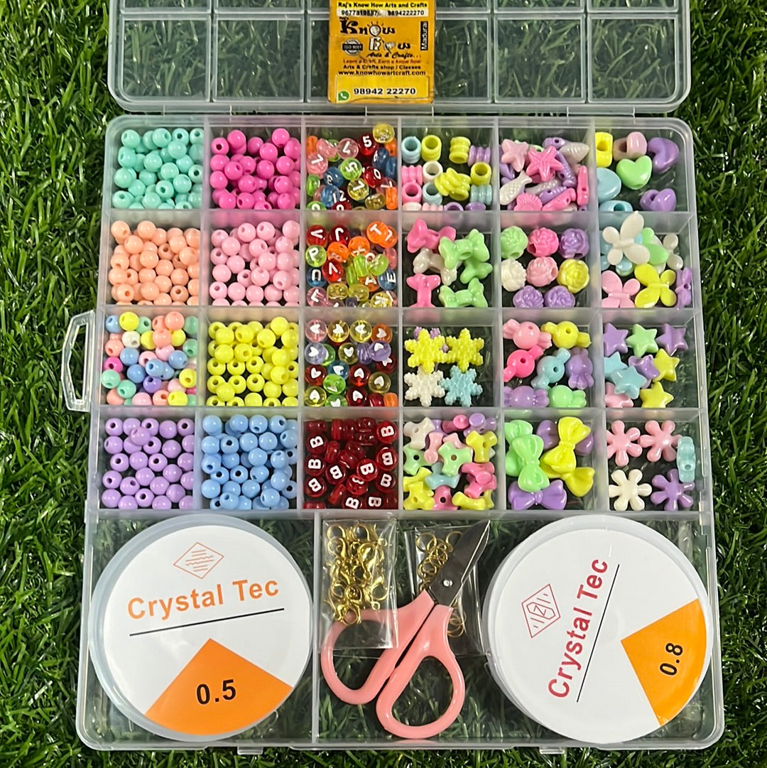 Crystal acrylic beads kit