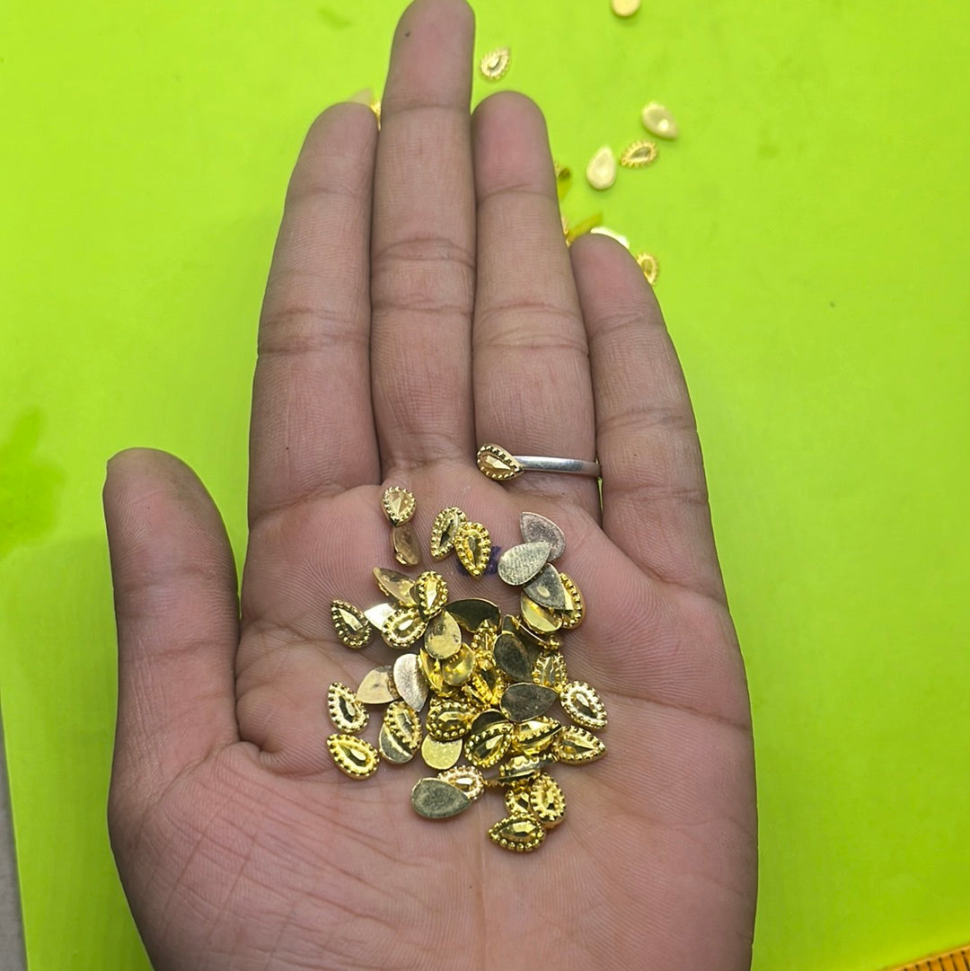 Gold thilagam Lillian  beads more than 25pc