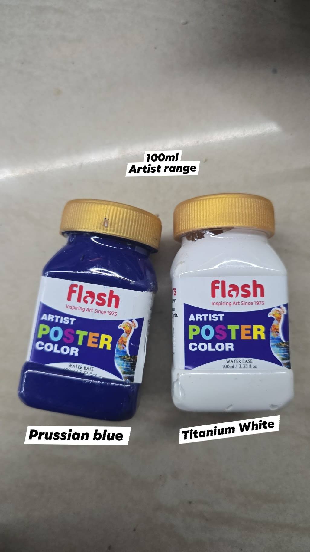 flash 100ml premium poster color artist range