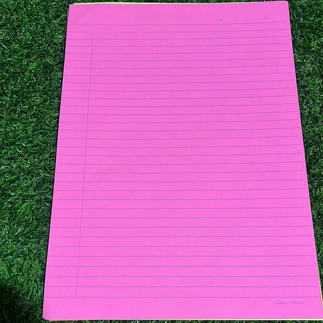 Colour Ruled paper A4 sheet paper