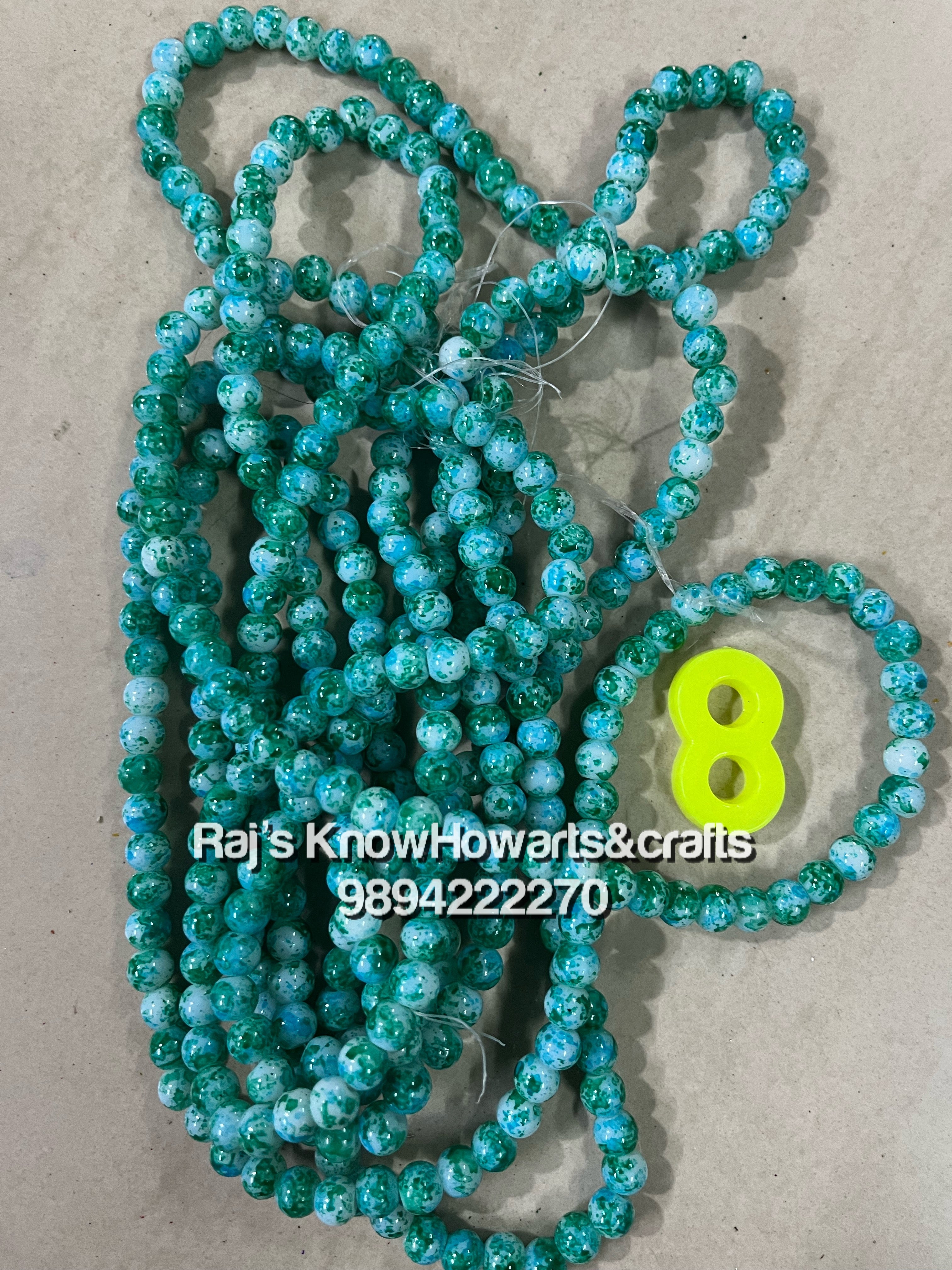 Marble beads - 8