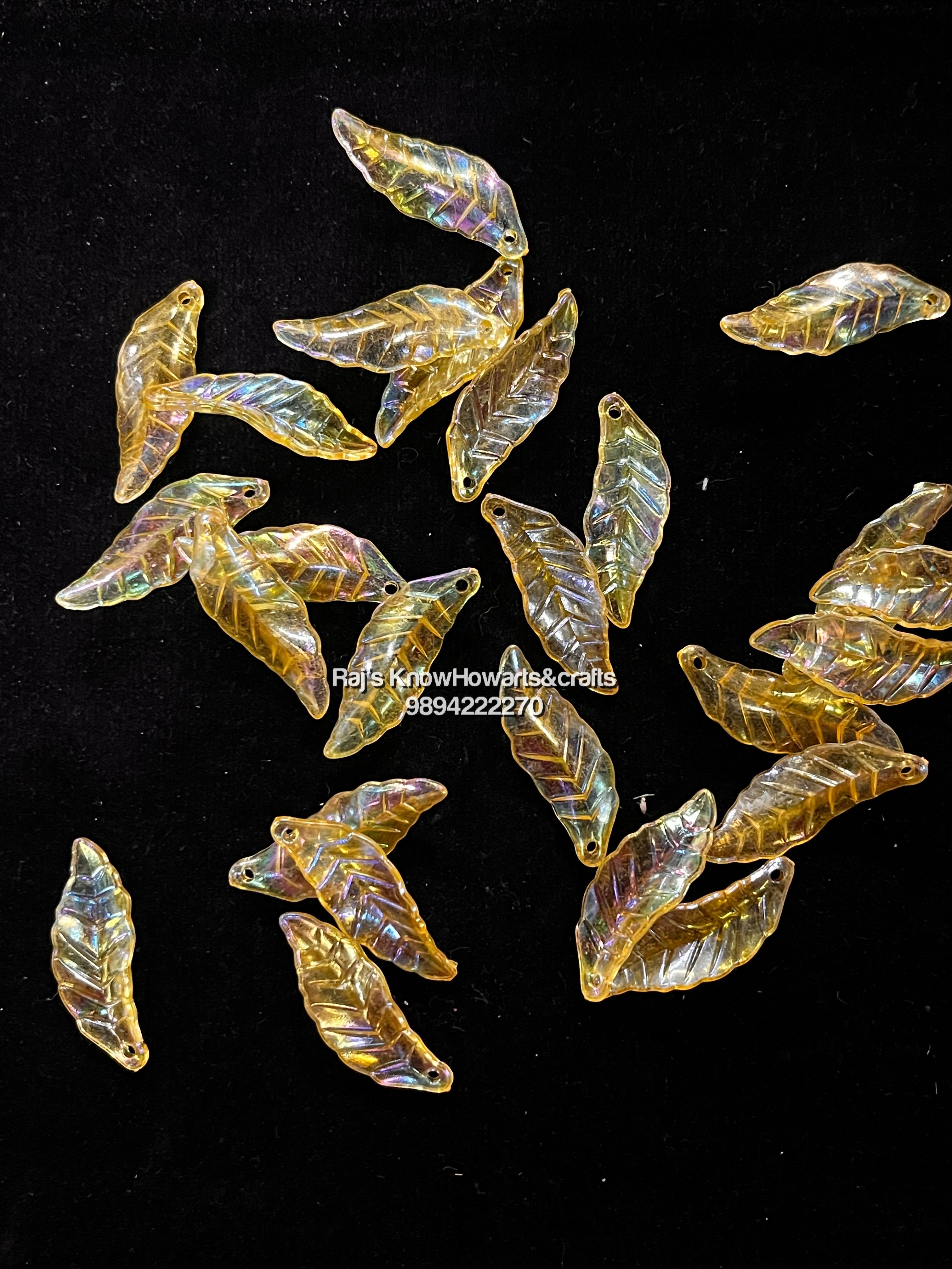 Leaf beads - 50g in a pack