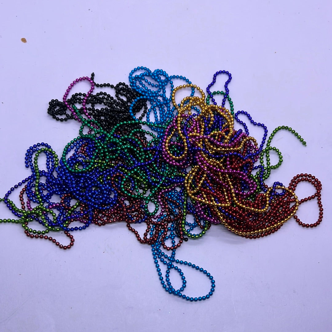 Multicolour ball chain Embroidery and jewelry making