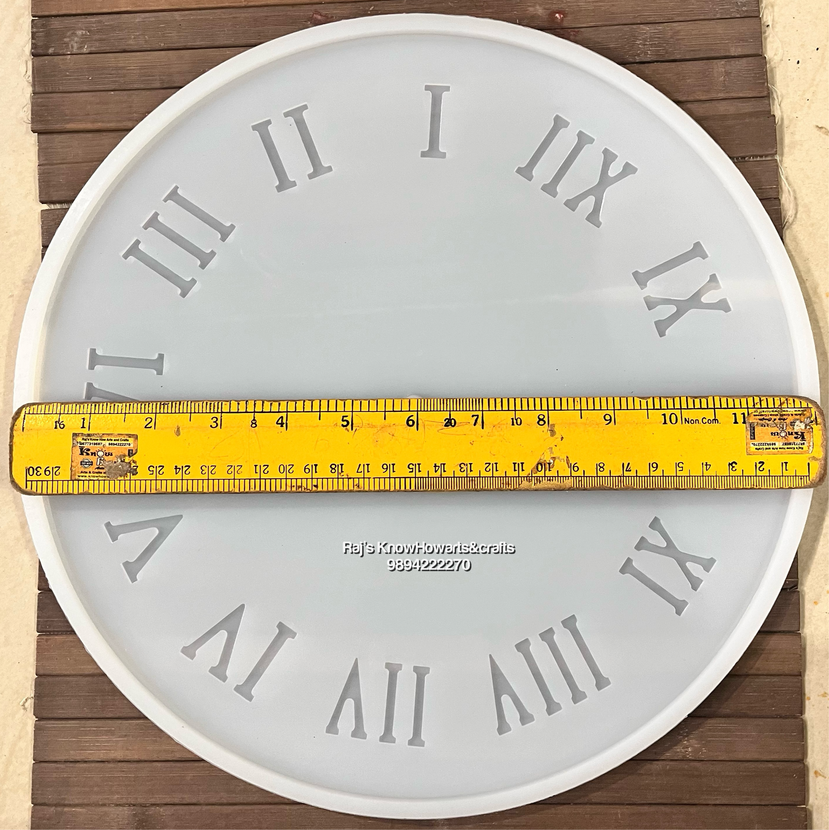 12 inch  clock resin mold