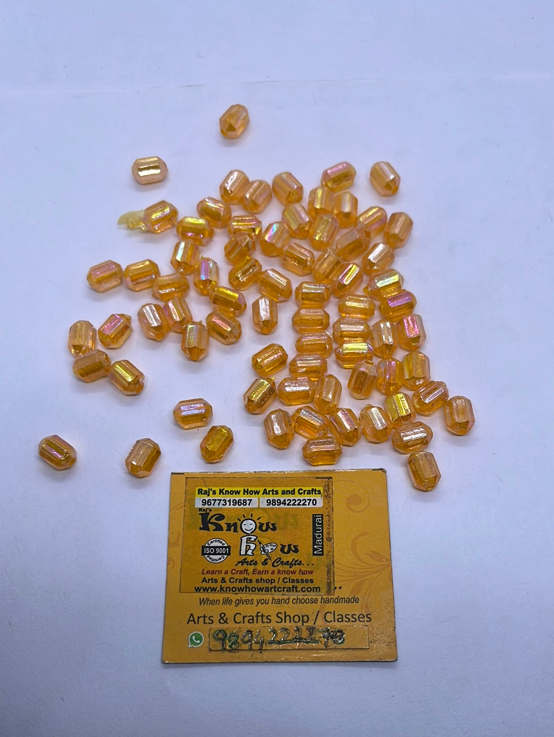 Acrylic  plastic  color Small beads -50g in a pack