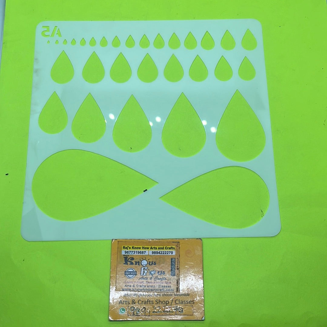 Jewelry Shape Template A5 KnowHowArtCraft