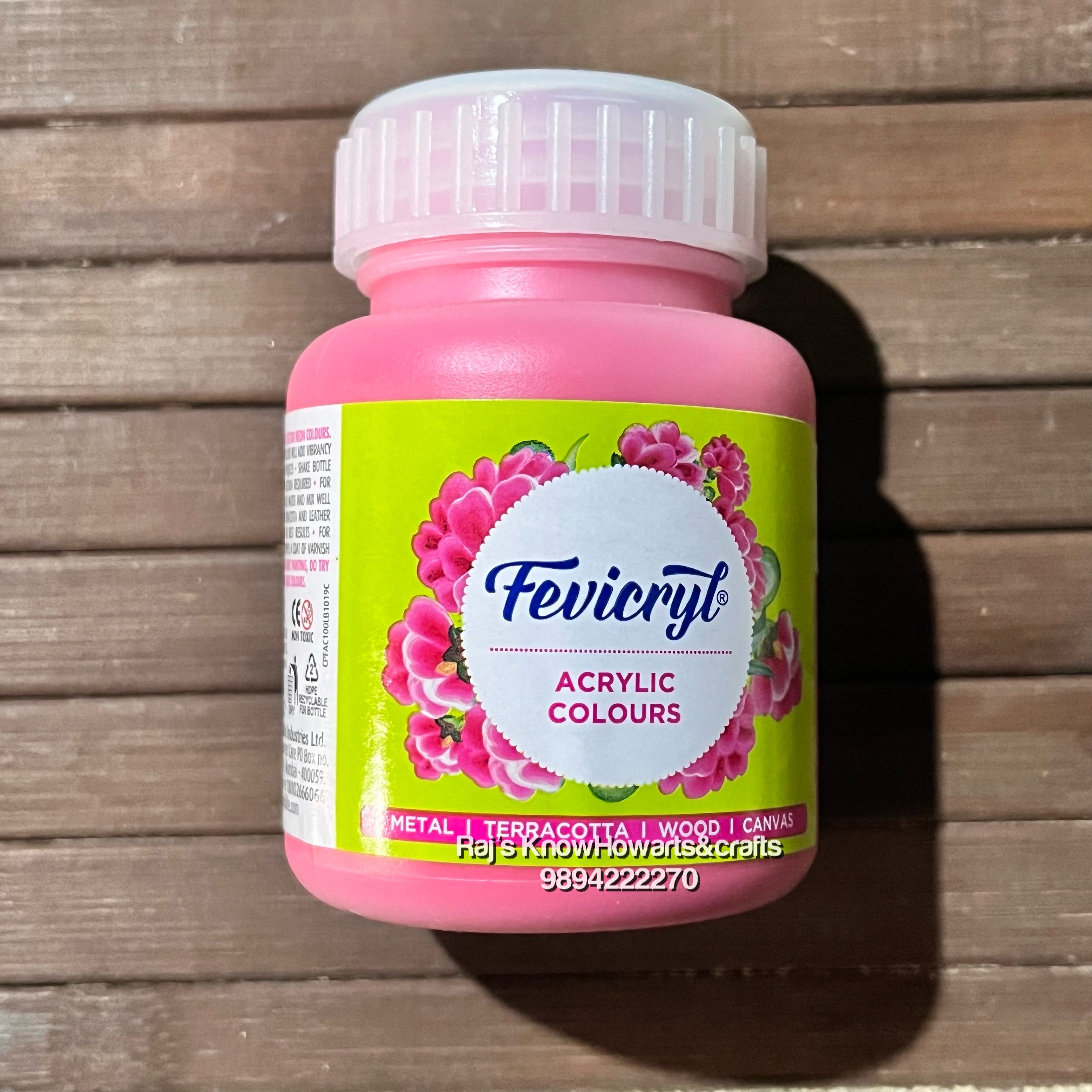 Pink 100ml fevicryl Acrylic color -1 bottle