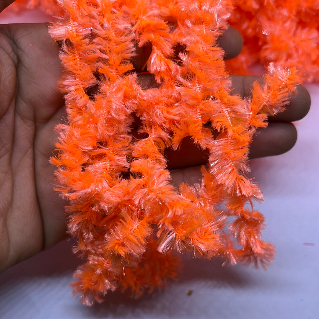 Orange Feather Wool 50g