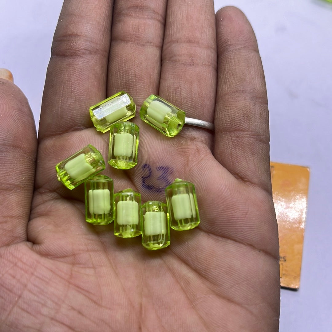 Acrylic  plastic color  small beads -100g 3