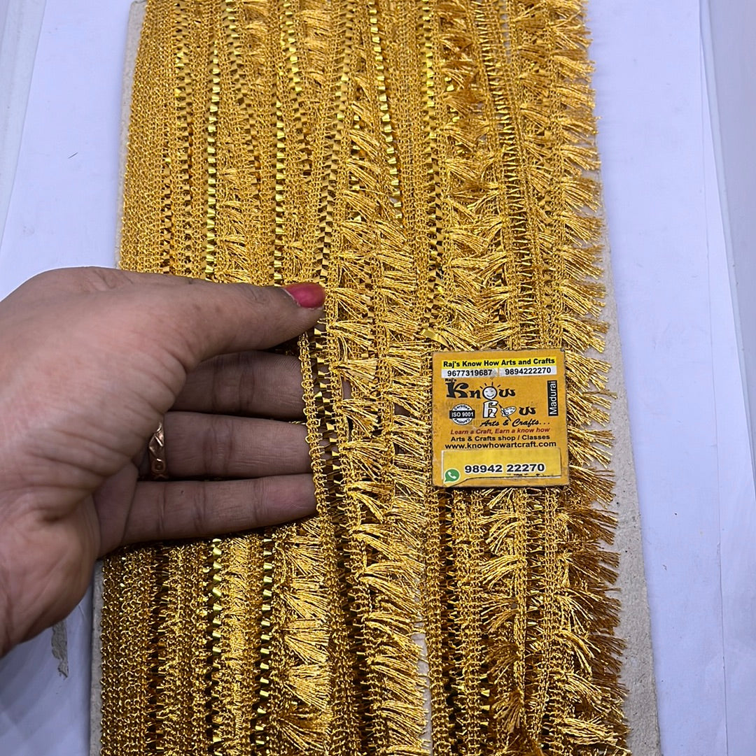 Bright golden fancy  lace - 1 packet