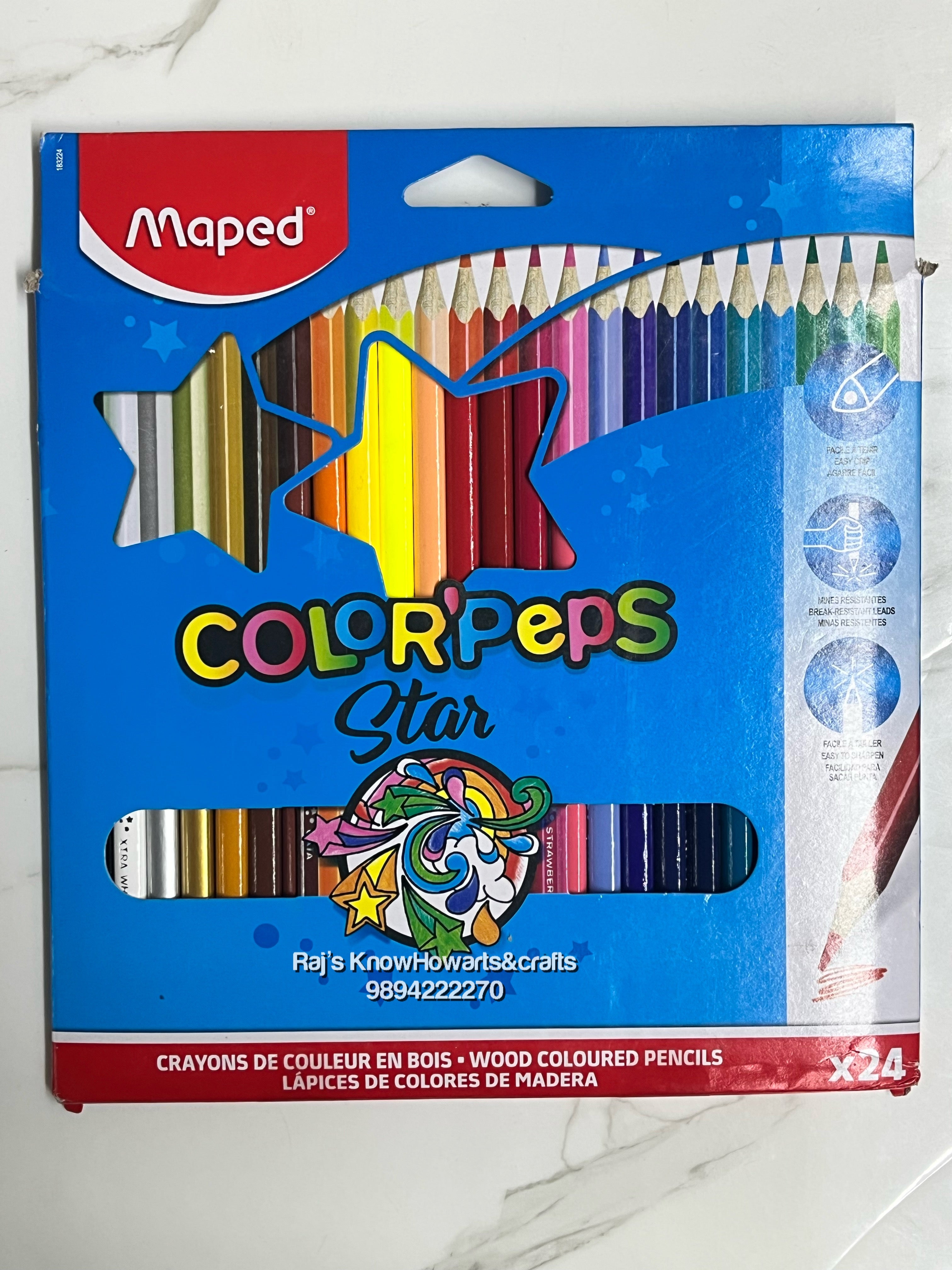 MAPED COLOR PENCIL 24 SHADES -1832246