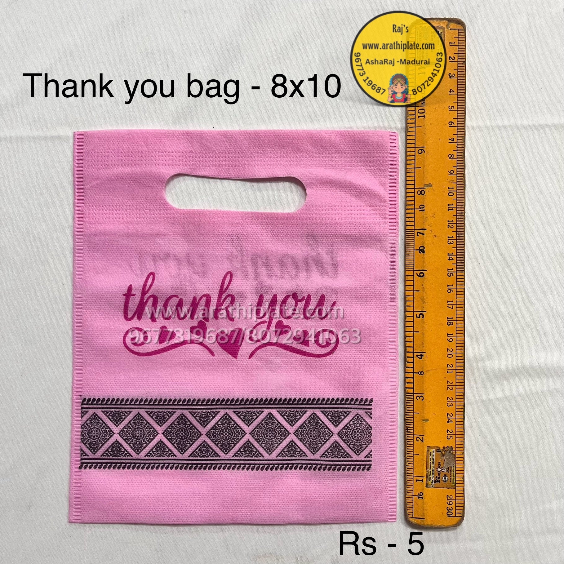 Thankyou bag 8x10 -  25 pc