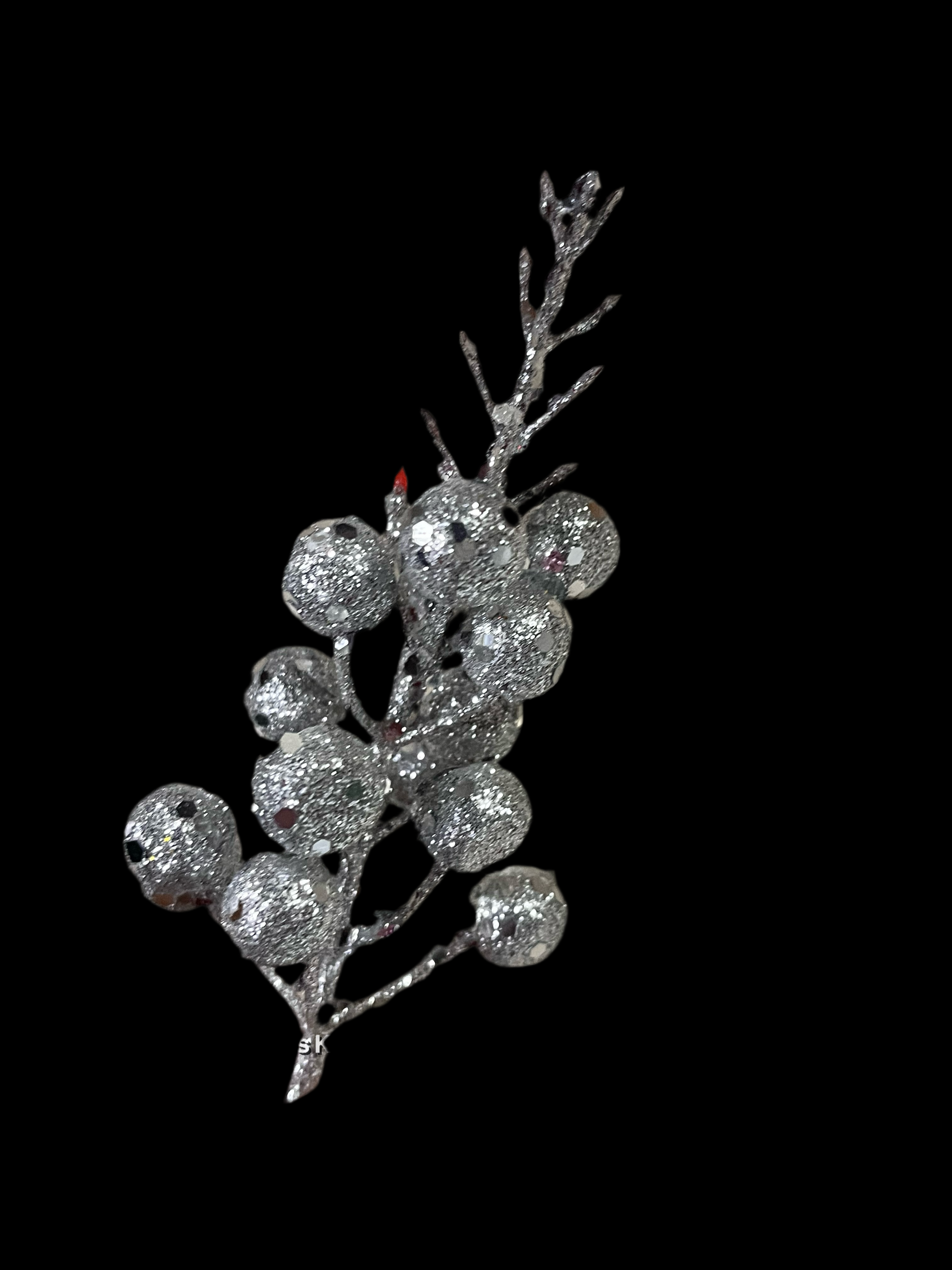 Artificial berries Silver