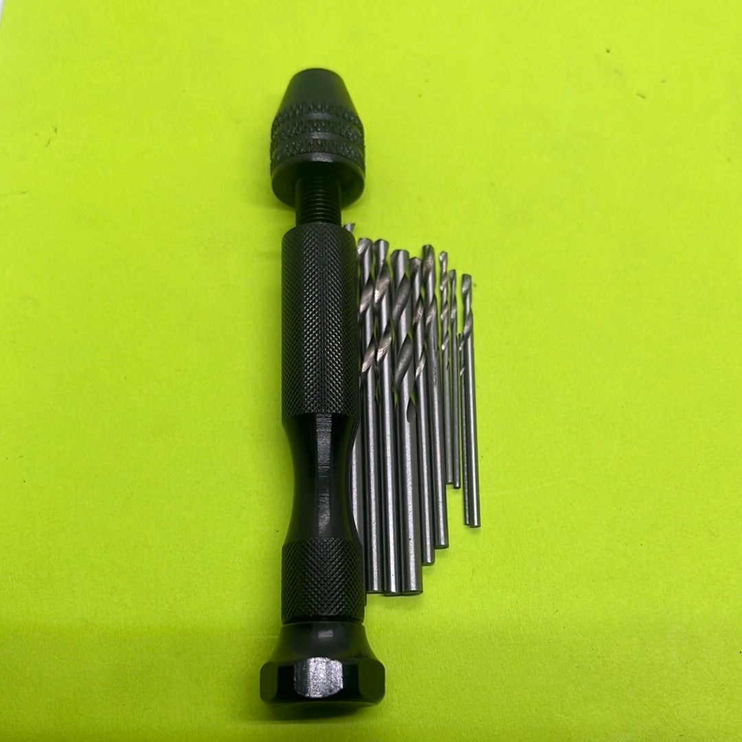 Hand drill bits set silver