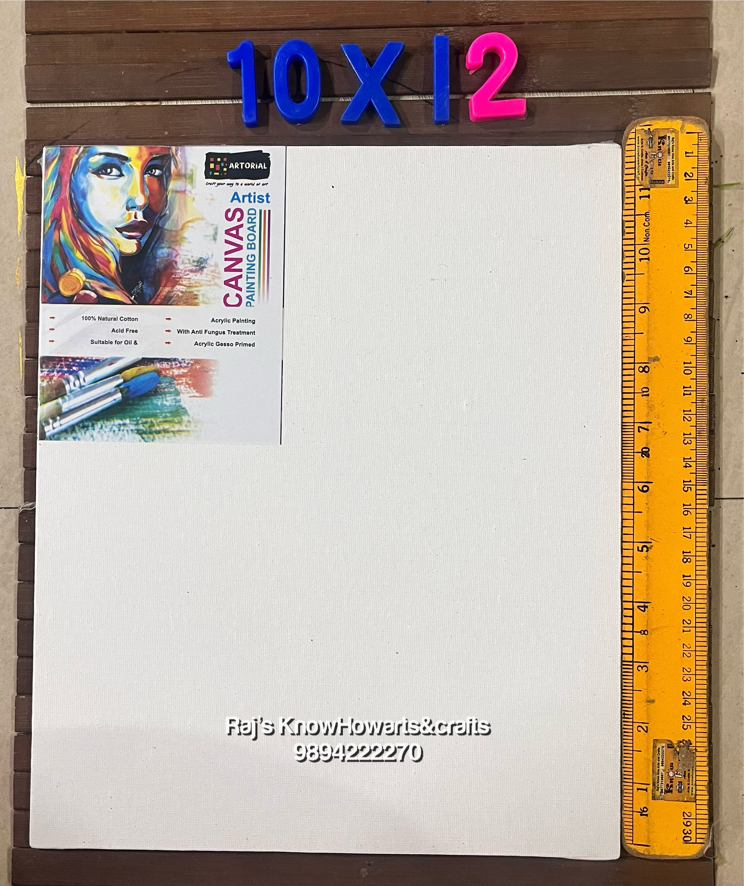 Canvas painting board 10x12