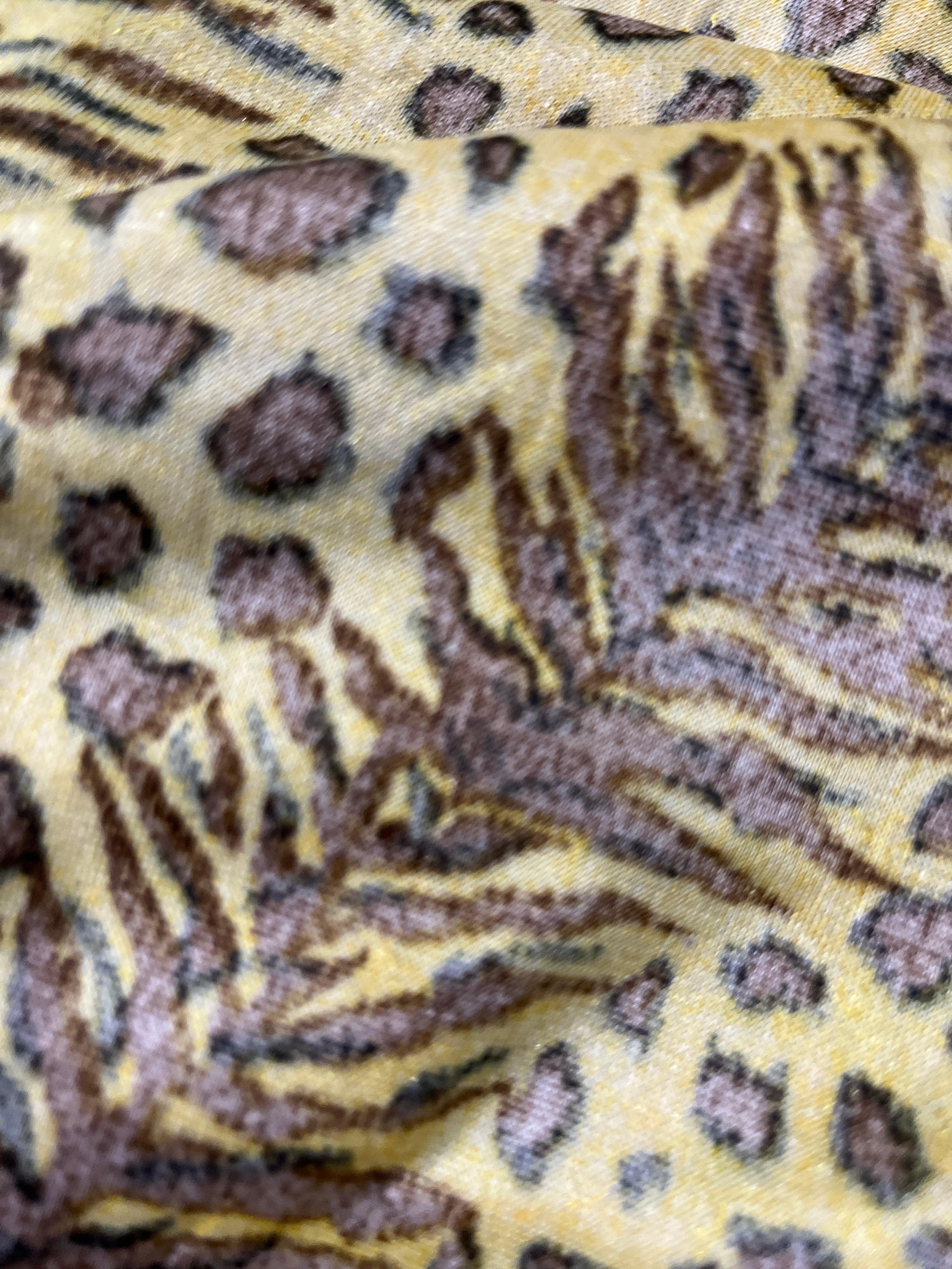 Tiger velvet cloth - 1 Meter