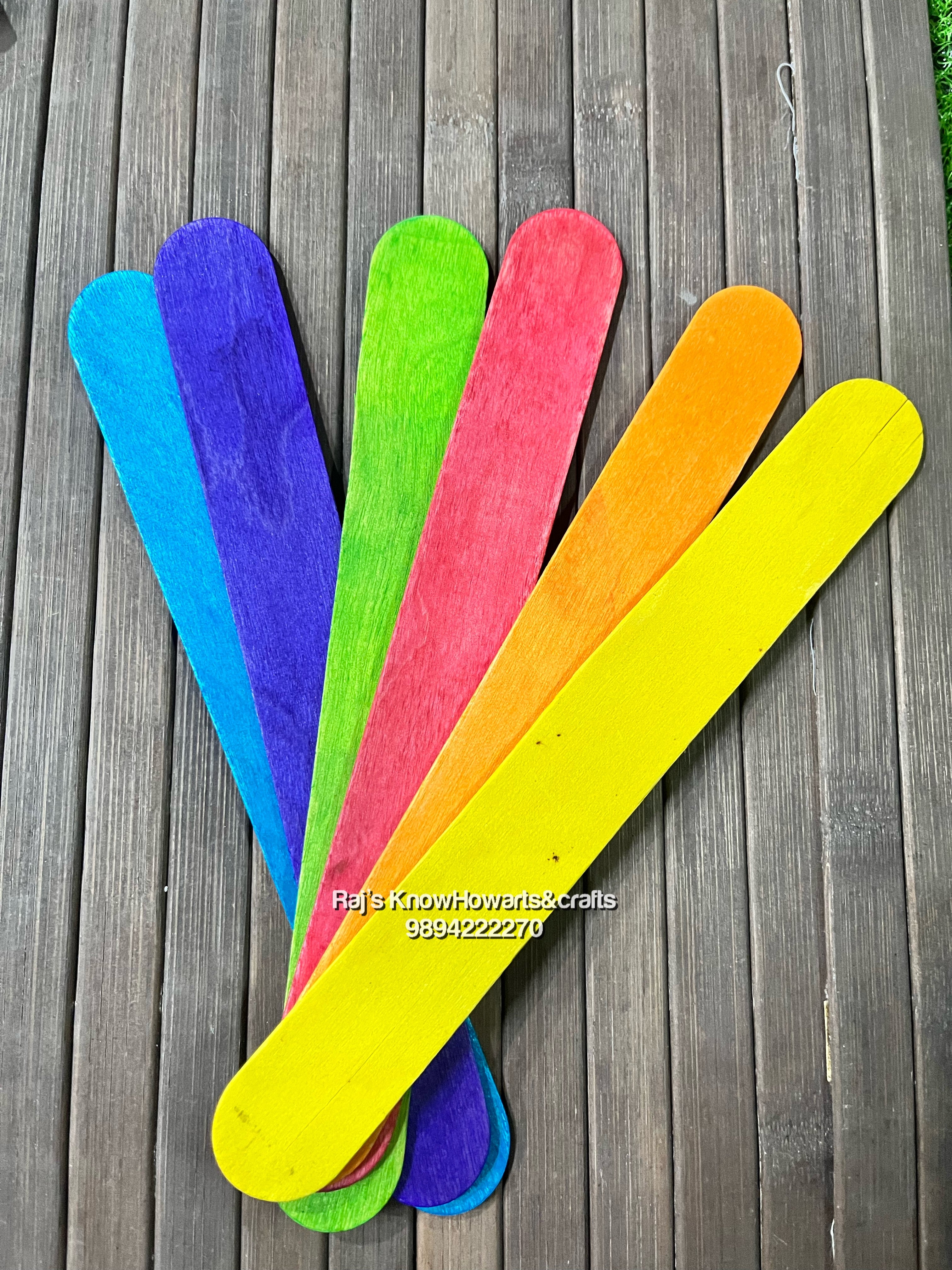 Coloured  Popsicles  multicolor big sticks - CPS1