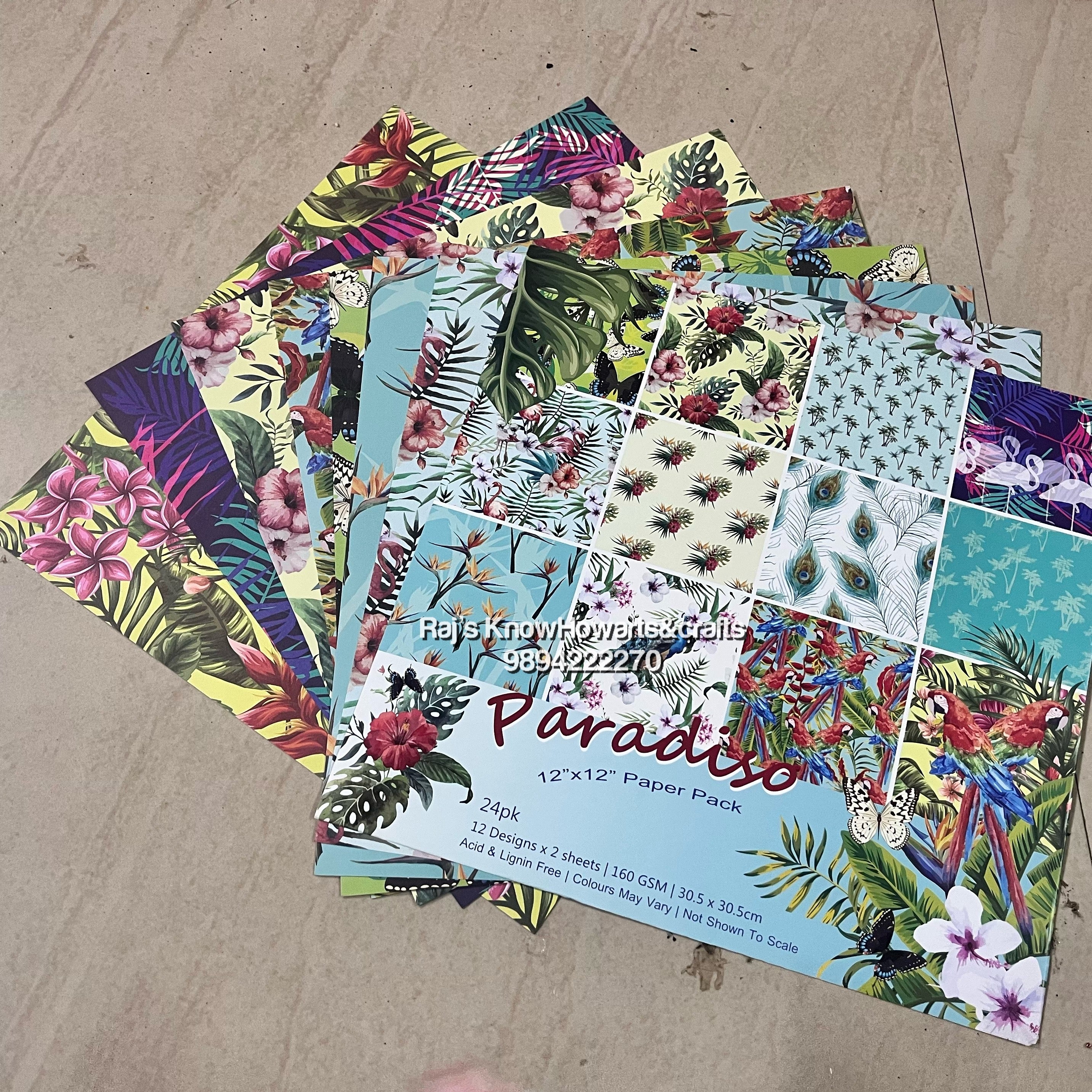 Paper No Design 12 x 12 Design Papers – KnowHowArtCraft