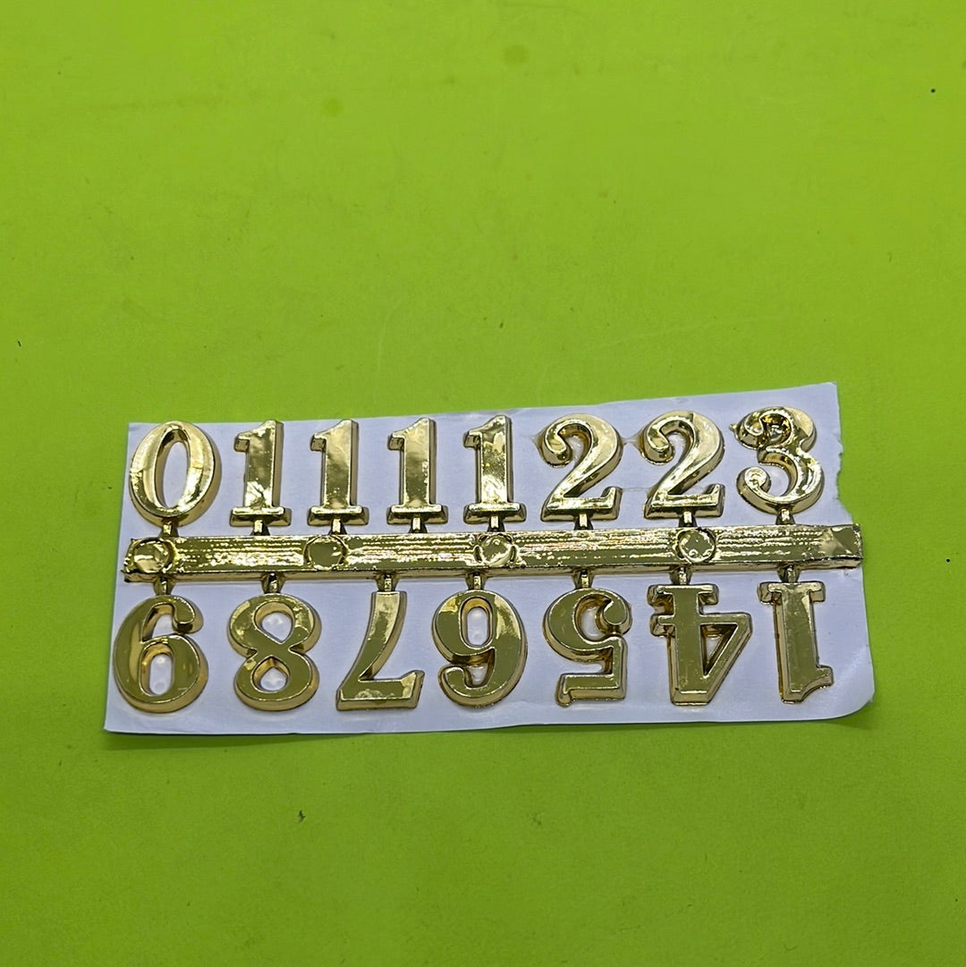 Gold arabic numbers medium  size