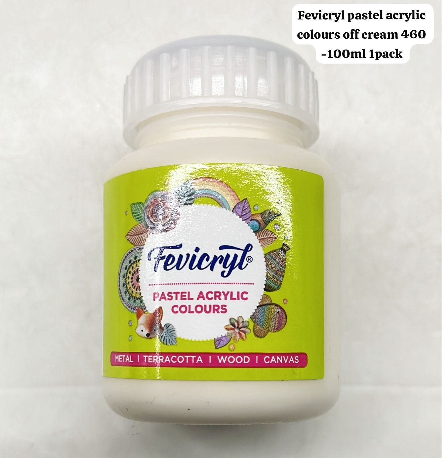Fevicryl pastel acrylic colours off cream 100ml -1pack
