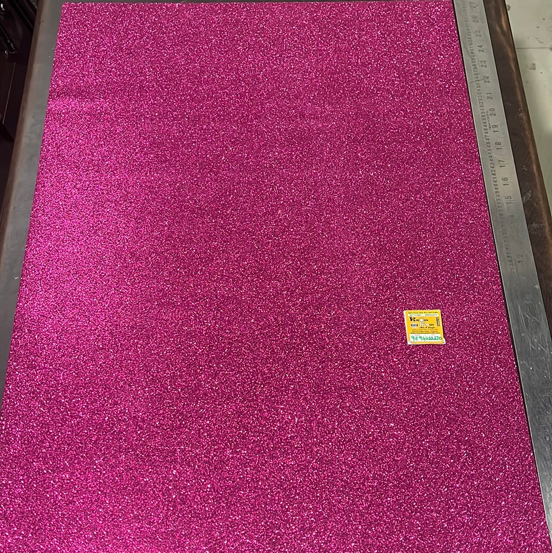 Dark pink Glitter Foam chart size 50cm x 70cm
