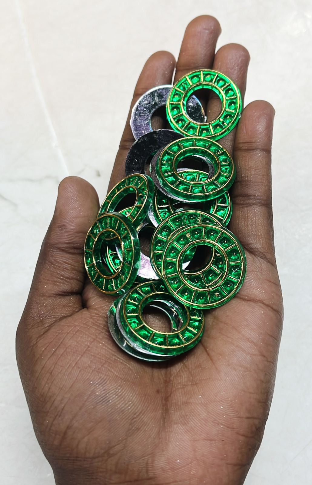 Rakhi kundan 50g-1pack assorted